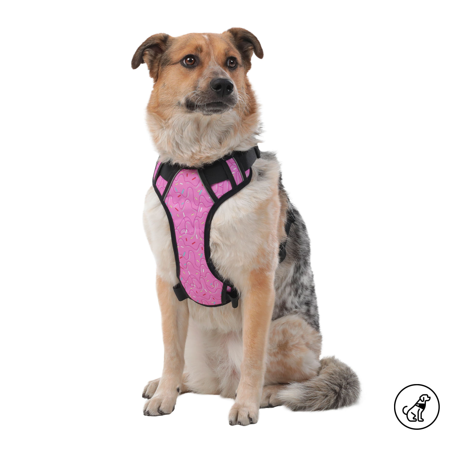 Arnés pechera para perro Draco Xl Rosado