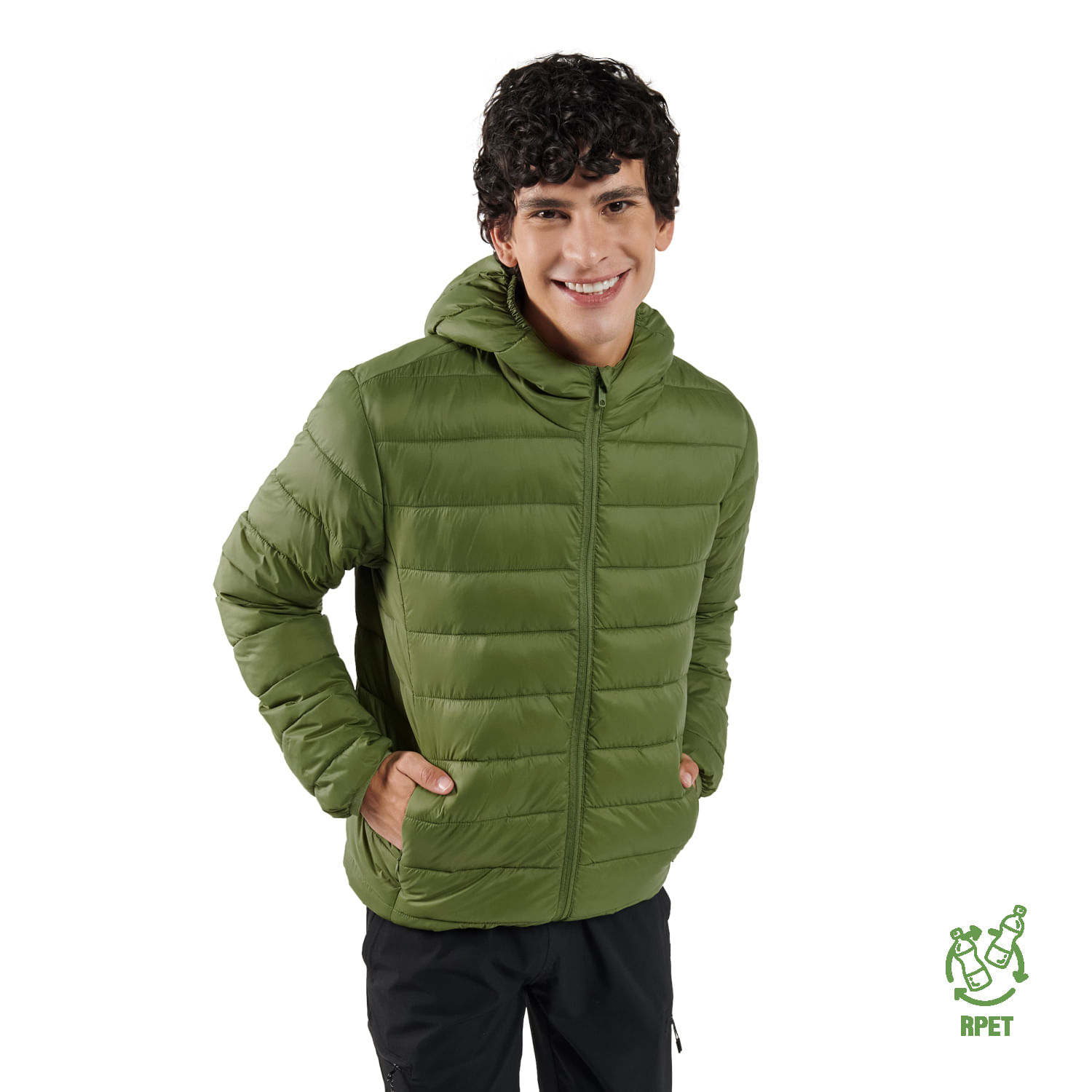 Chaqueta Verde Acolchada Colormen Hombre