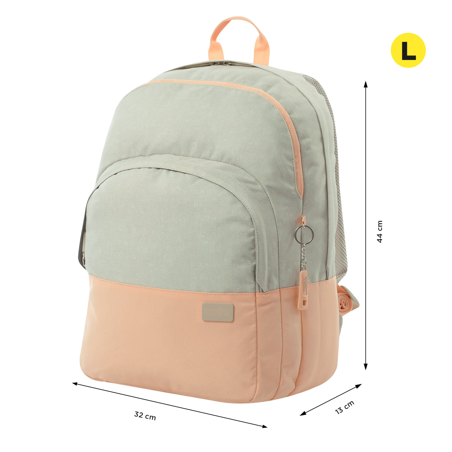 Bolso Universitario Toluca 2.0 Beige/Durazno