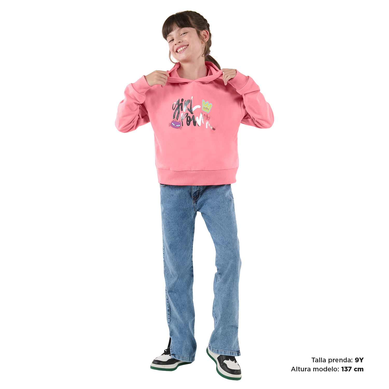 Buzo para Niña Angry color Rosado