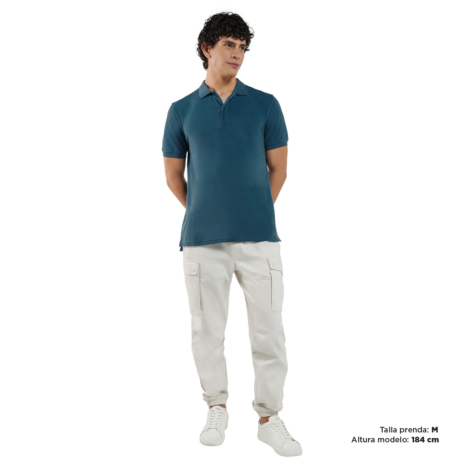 Camiseta Polo Azul Hombre Mason