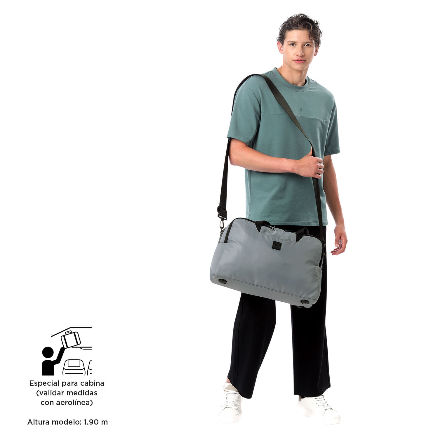 Tula viajera Weekender Grande Gris