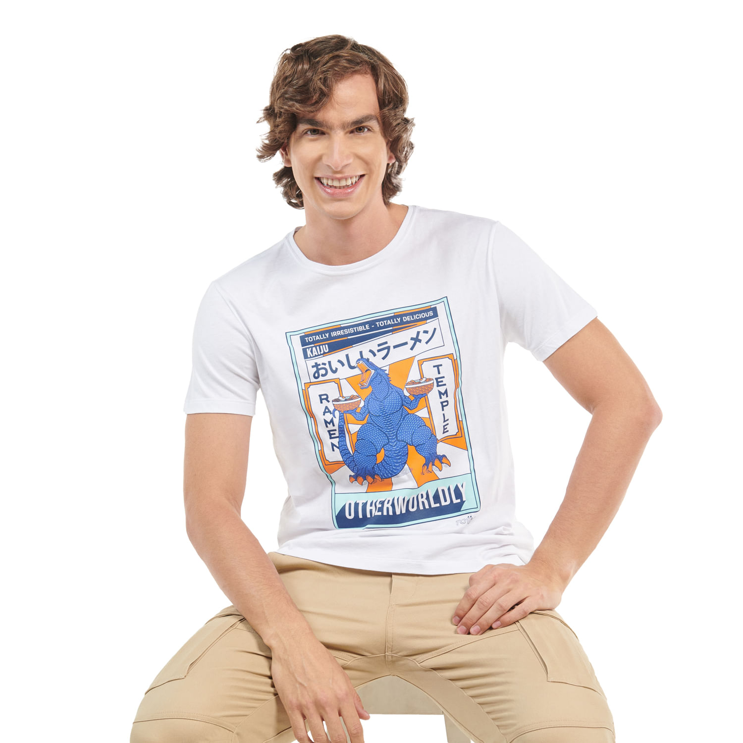 Camiseta para hombre blanca Atena XXL