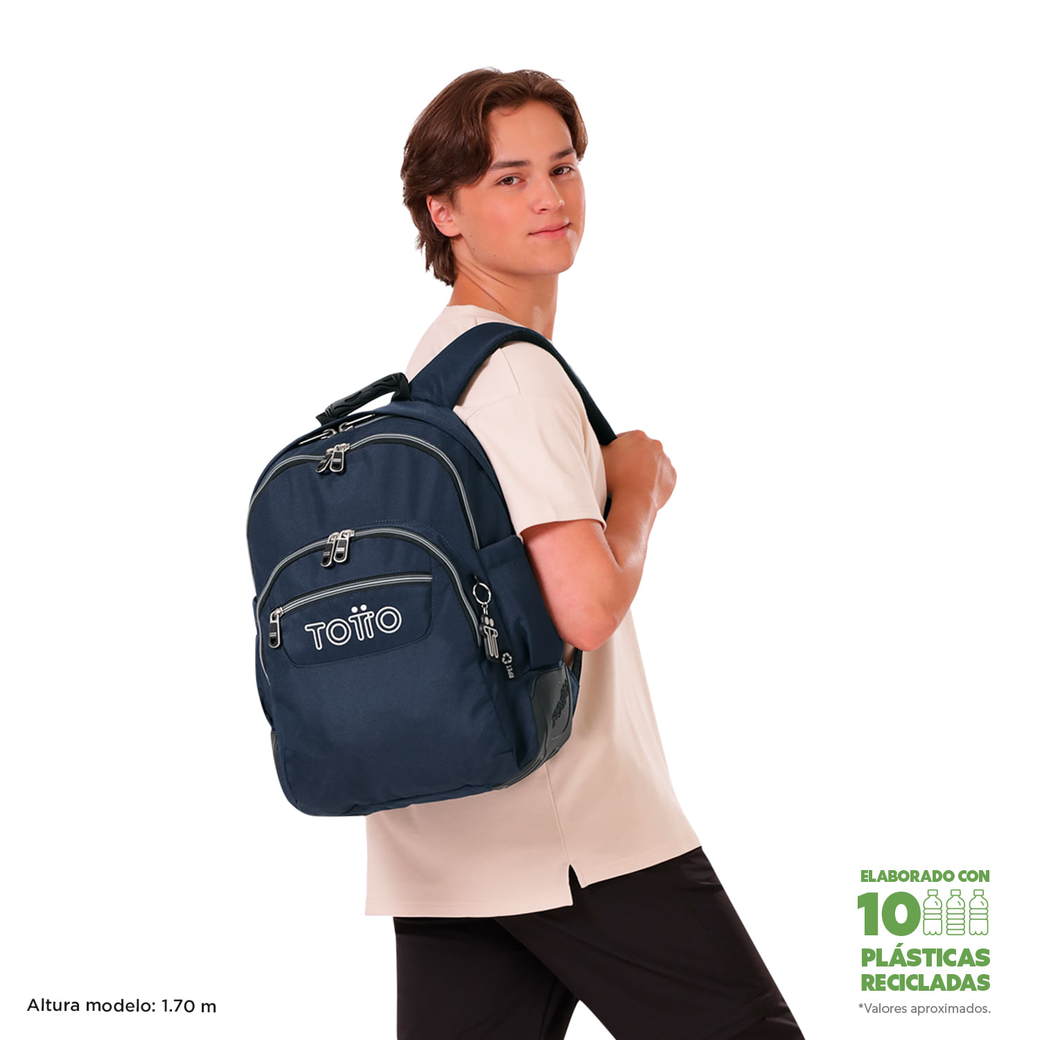 Morral Juvenil Porta PC 14" Rayol Azul