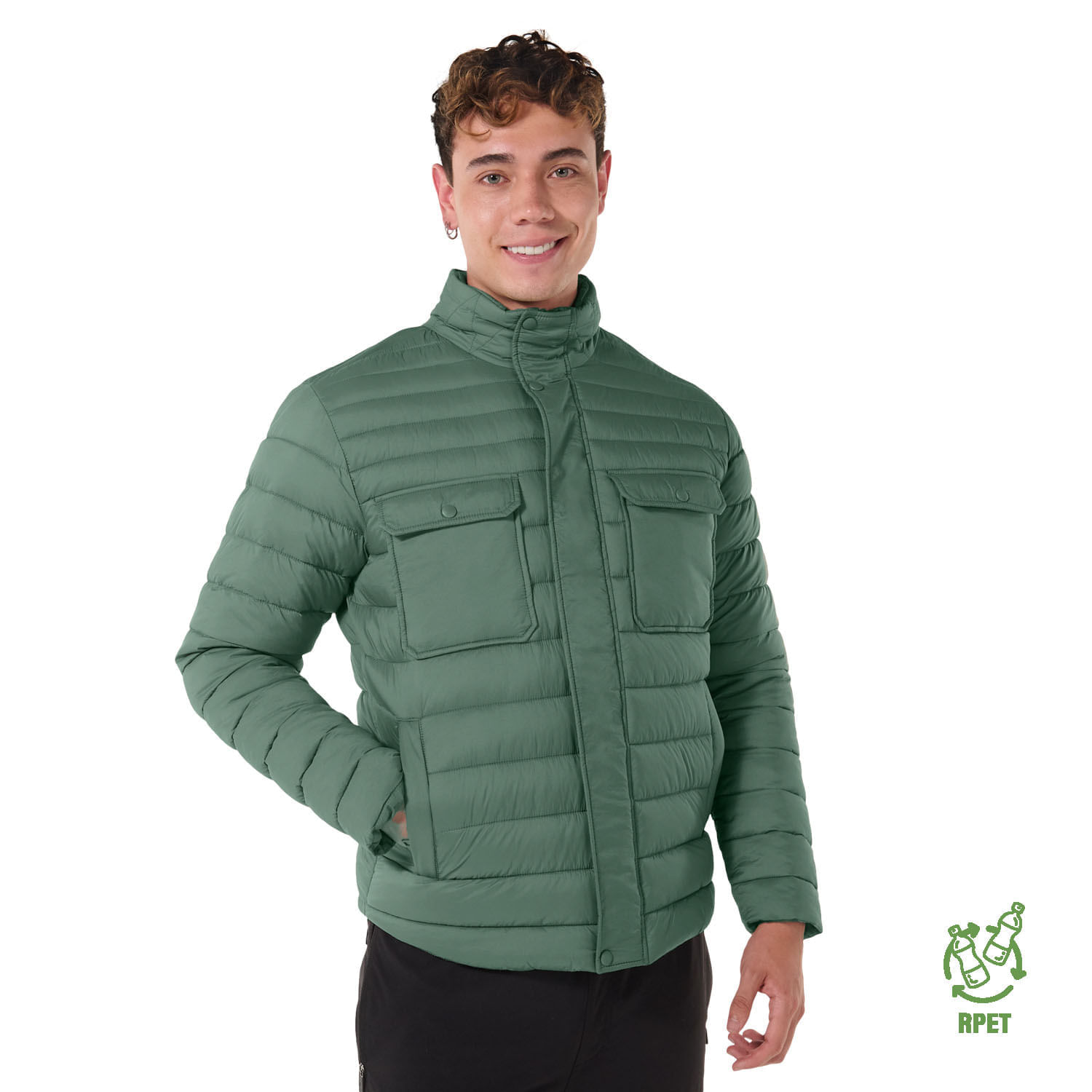 Chaqueta para Hombre Acolchada Andino Xxl Verde