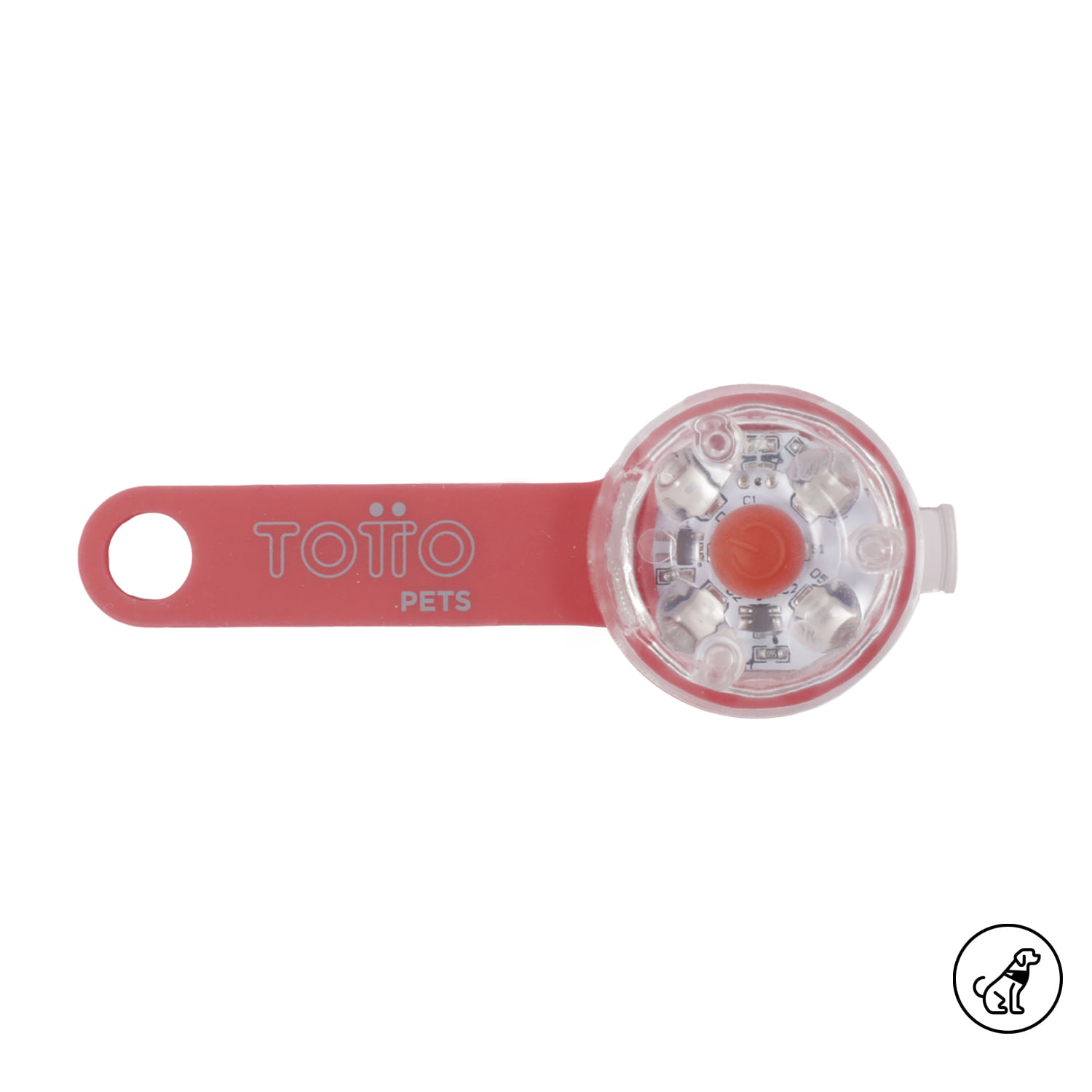 Linterna para mascota Megan Roja