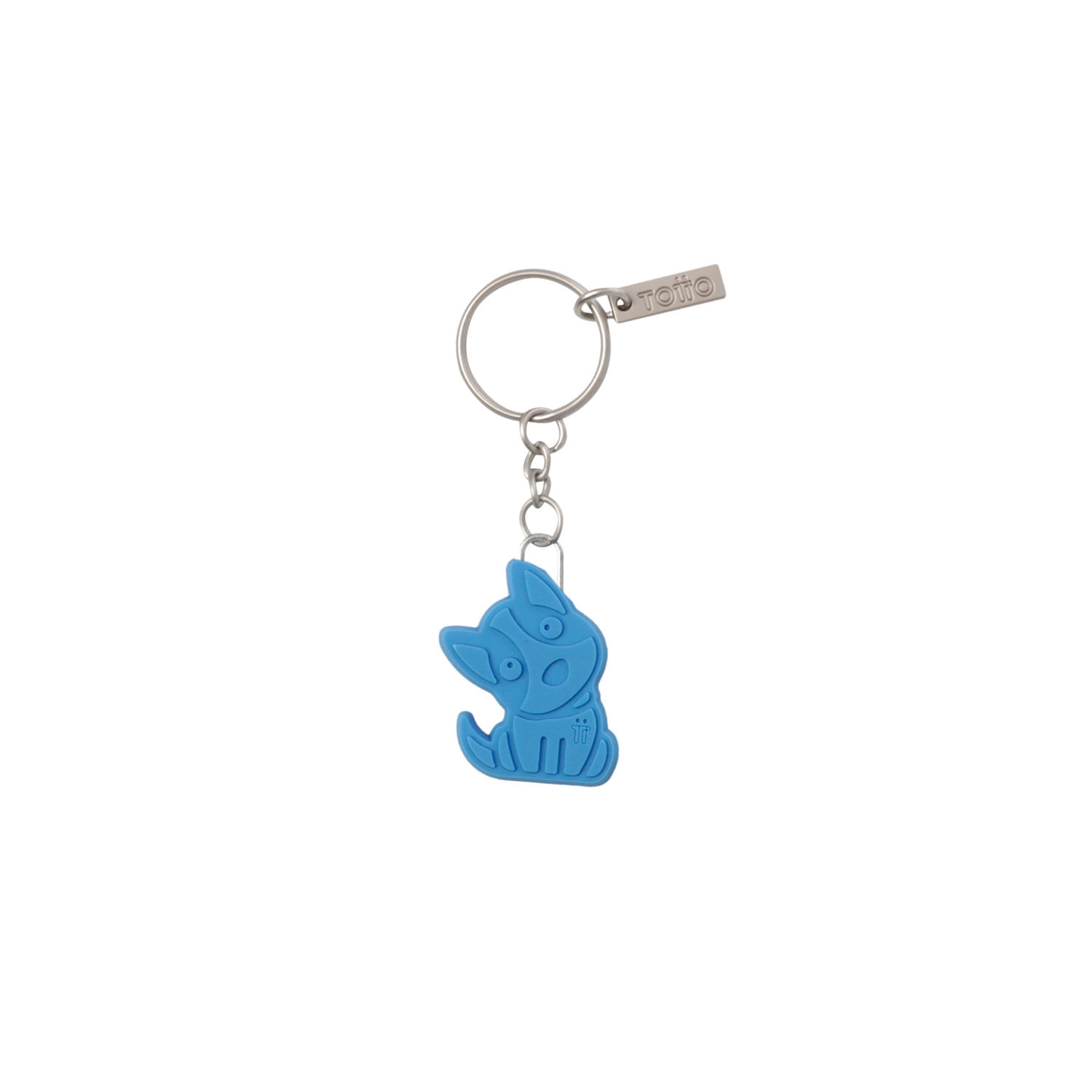 Llavero de Goma Abc color Azul
