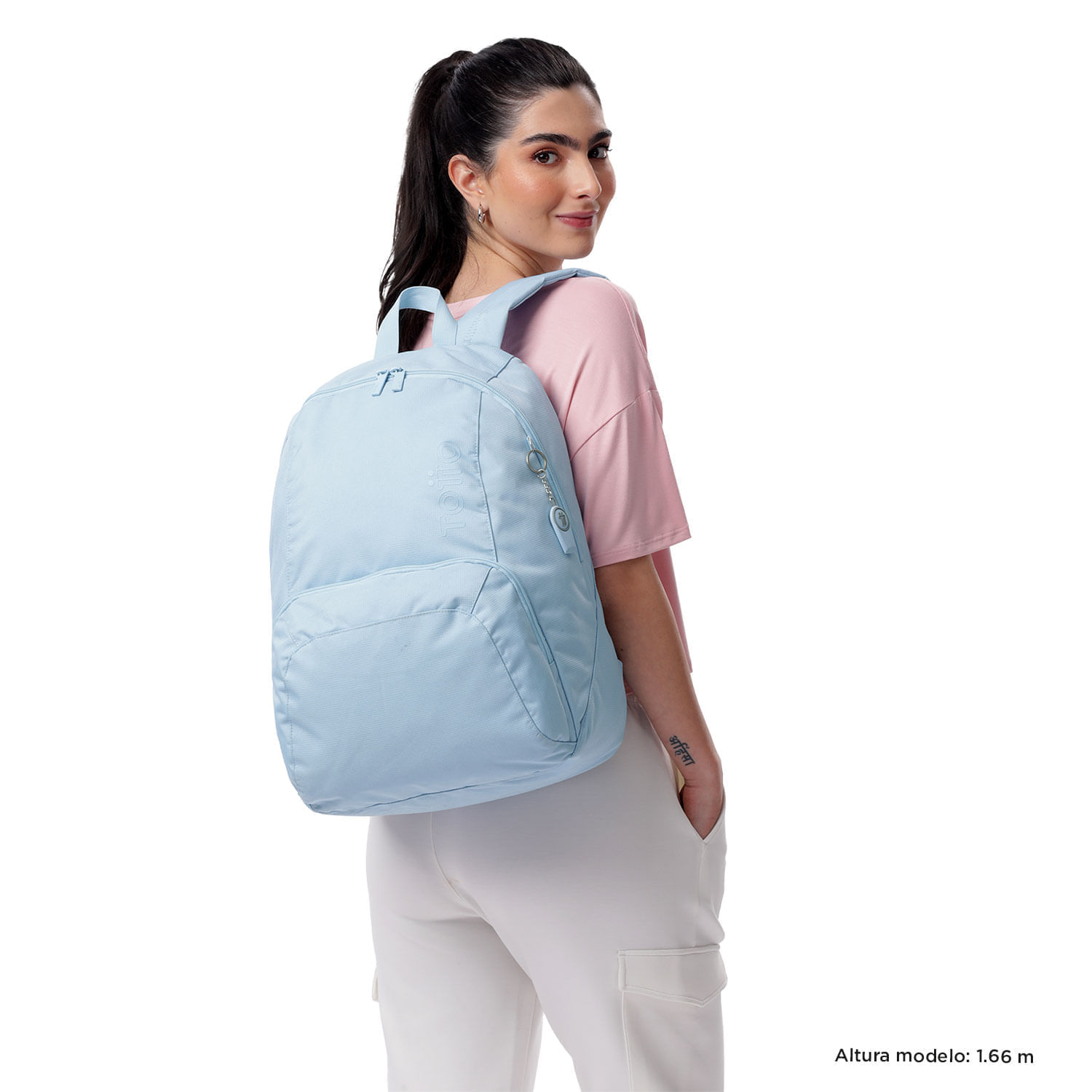 Morral Universitario Ometto Azul Mujer