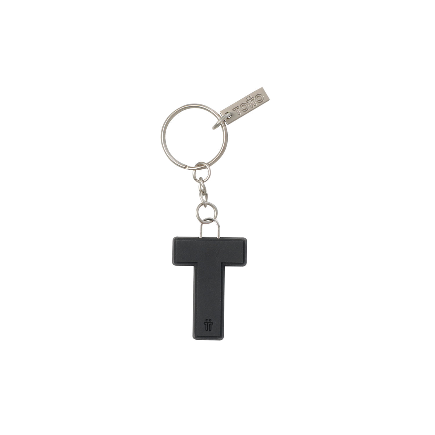 Llavero de Goma Abc color Negro