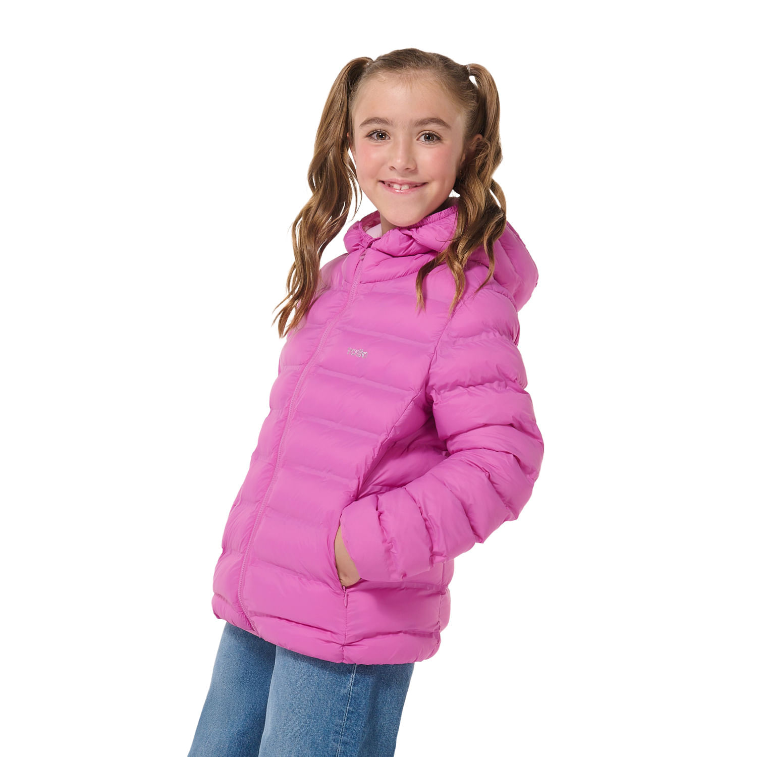 Chaqueta Acolchada para Niña Colorkid 2.0 Rosada