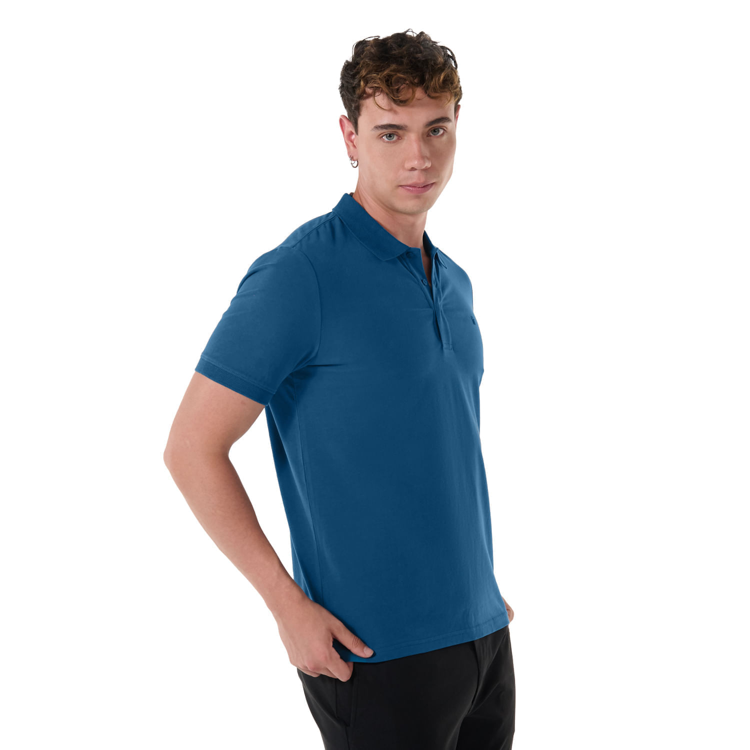 Camisa Tipo Polo Youngpolo Xxl Hombre Azul
