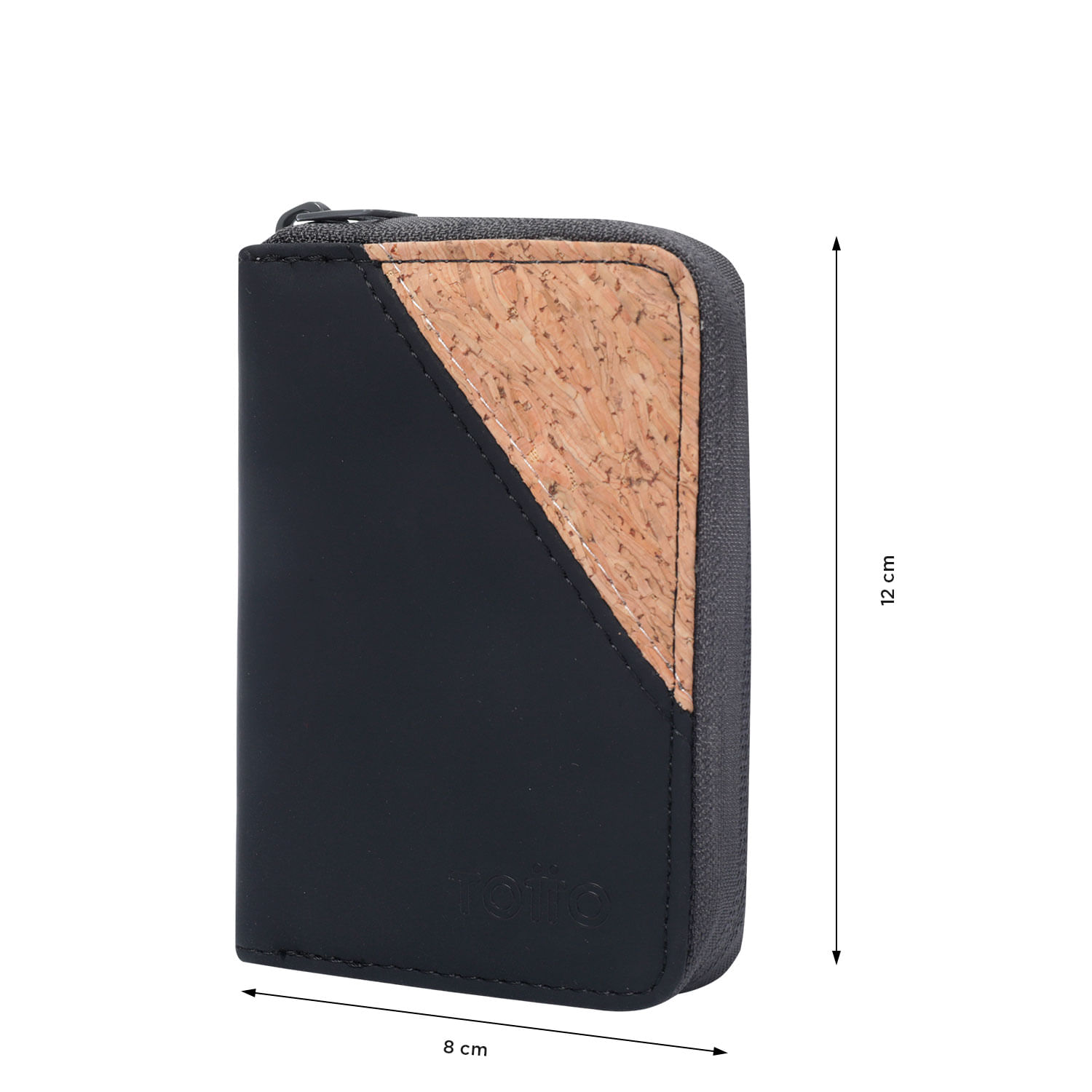 Billetera Cork Hombre Negra pequeña