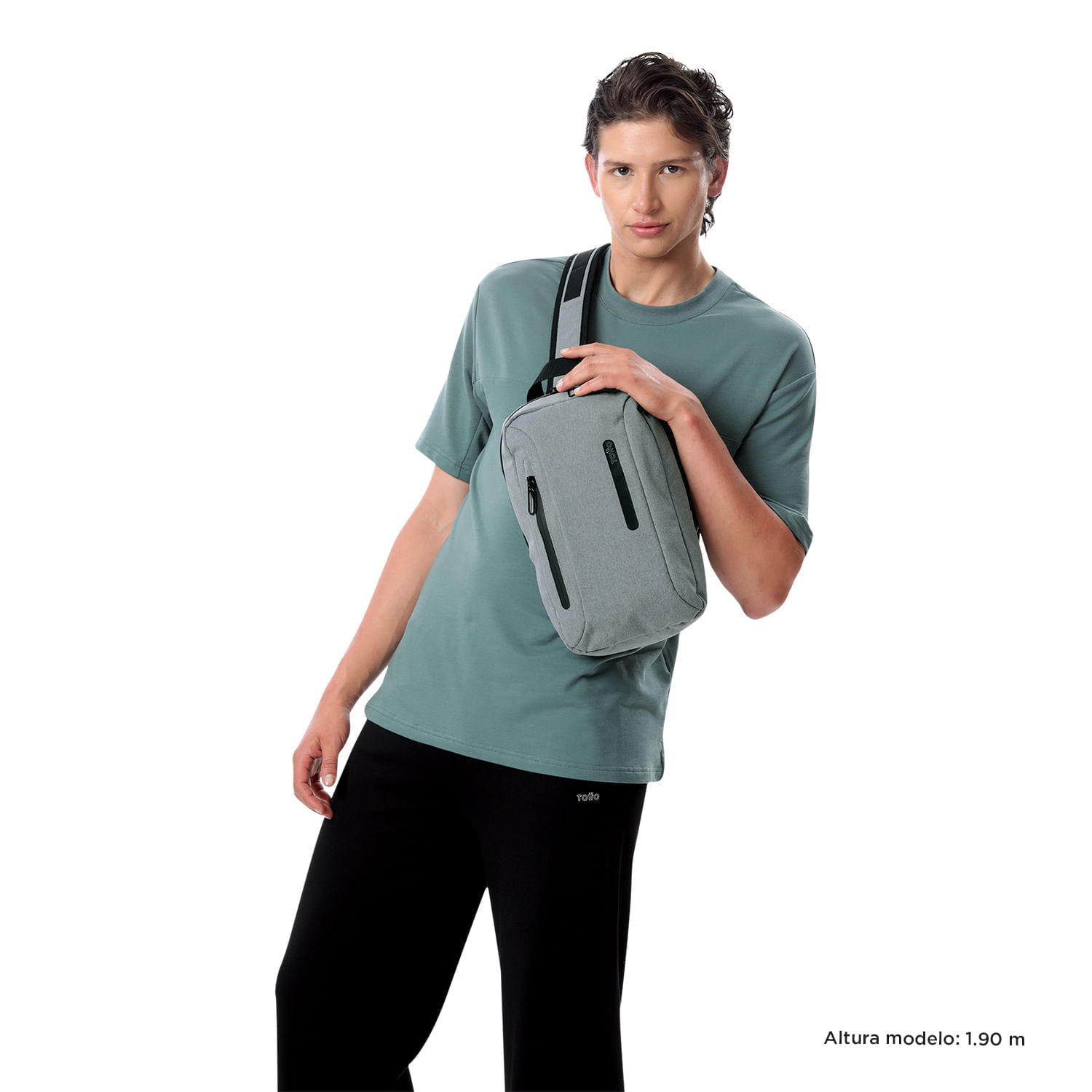 Bolso Manos Libres para Hombre Felt Gris