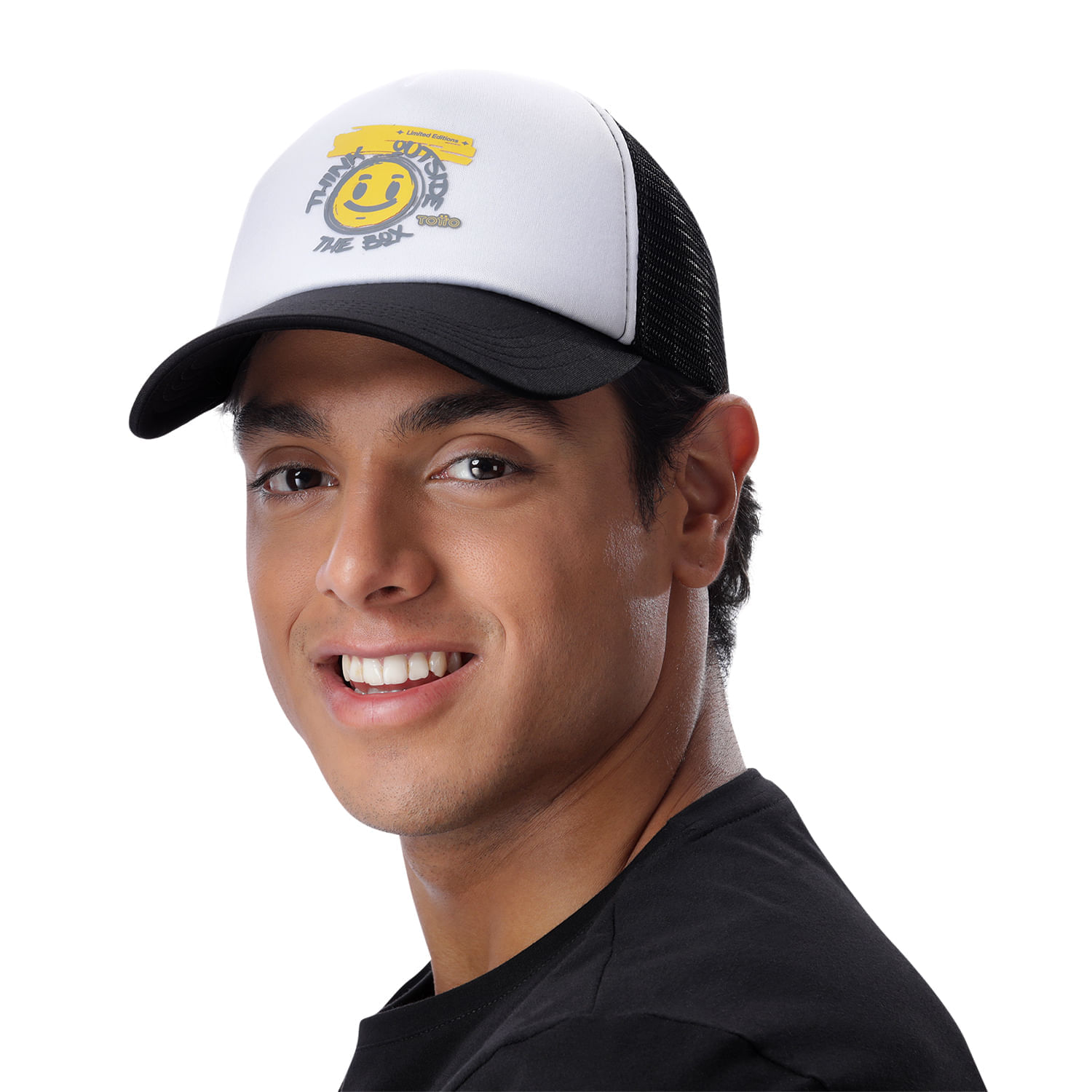 Gorra Camionera para Hombre Atlasy color Negro