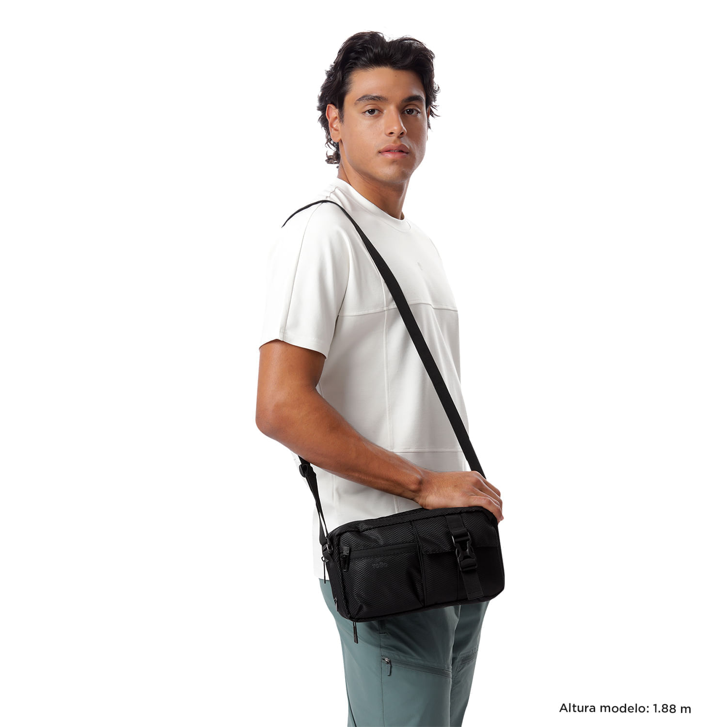 Kit X 2 Bolso para Hombre + Almohada Urban Bird Negro
