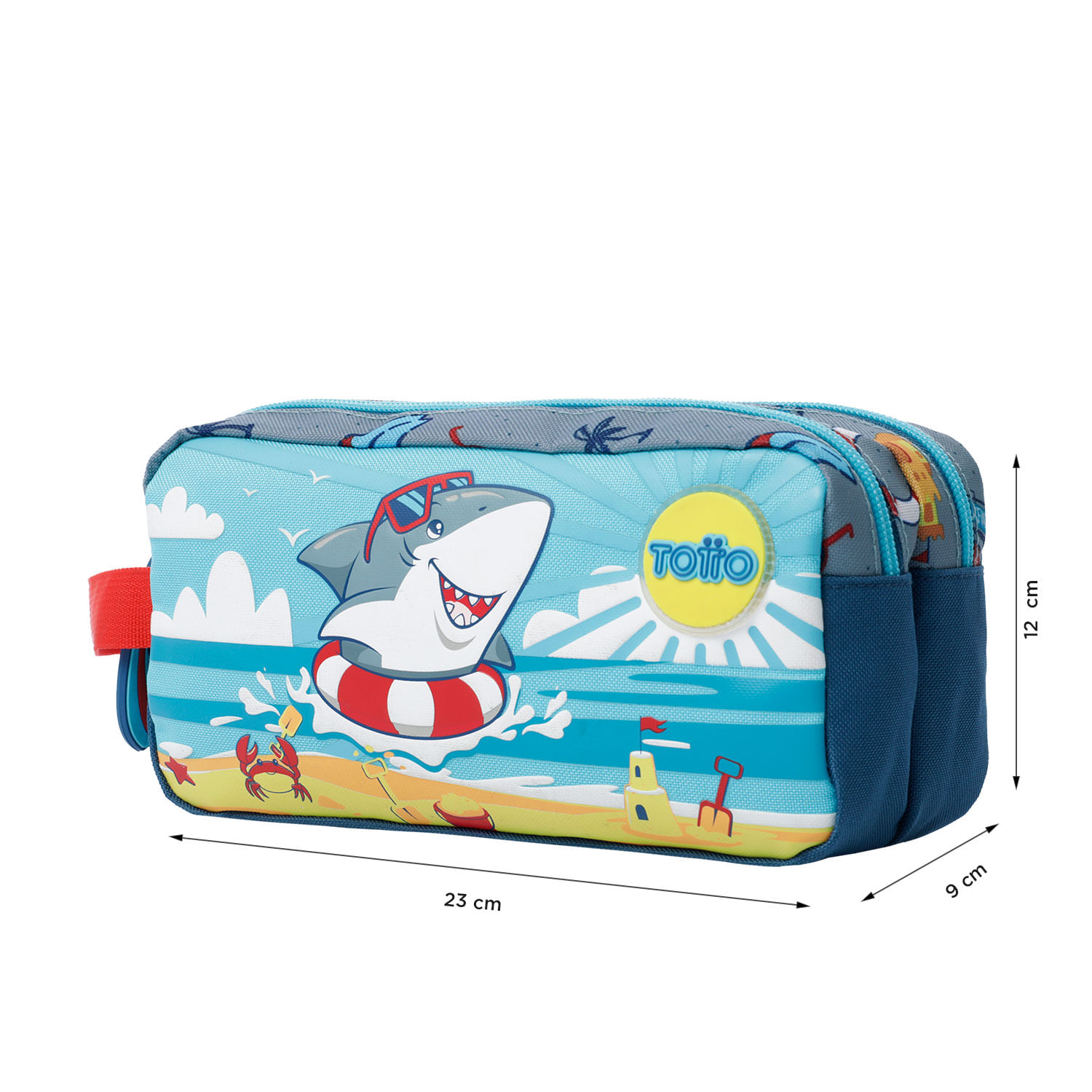 Cartuchera para Niño Little Surfer Gris
