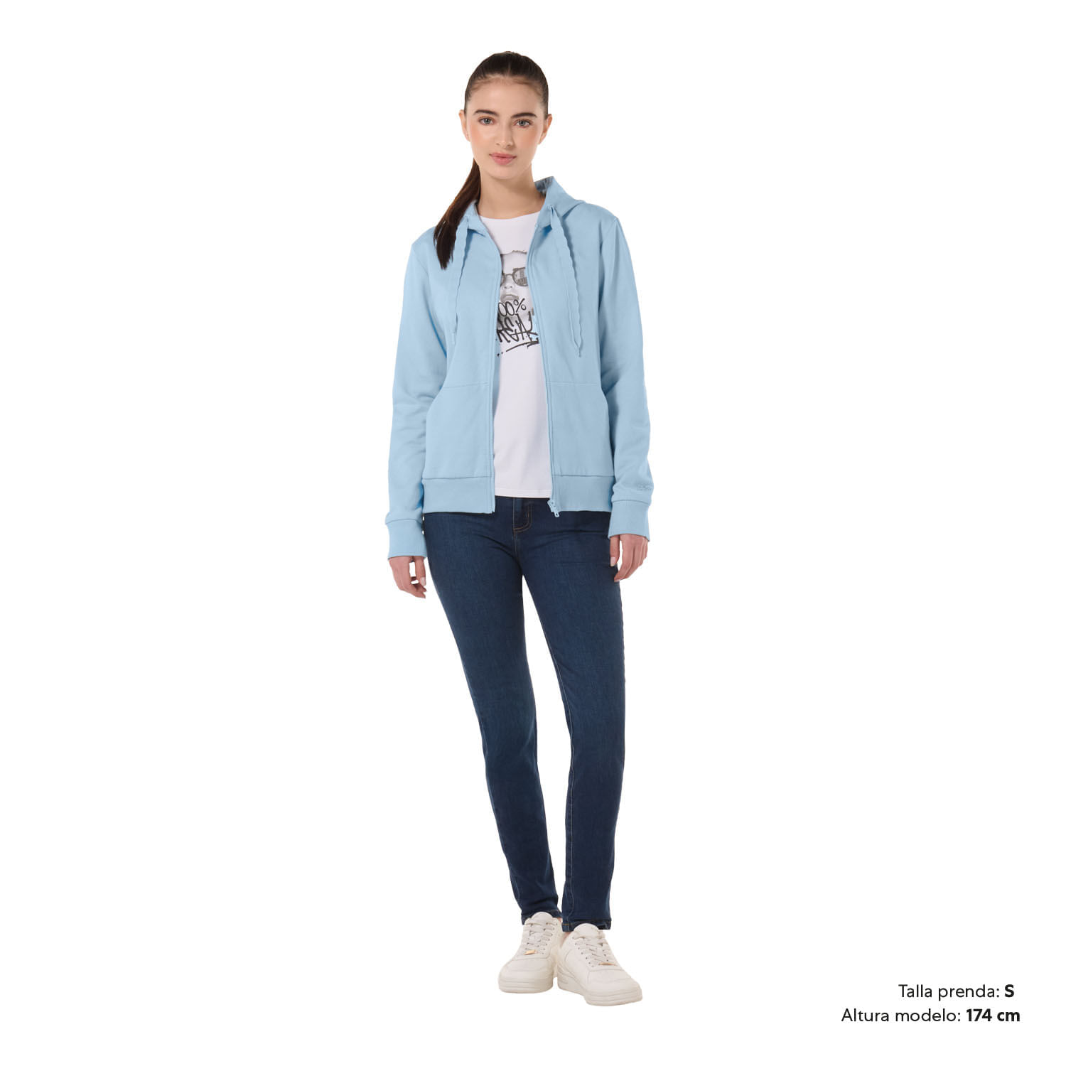 Buzo Tipo Hoodie para Mujer Haily Xl Azul
