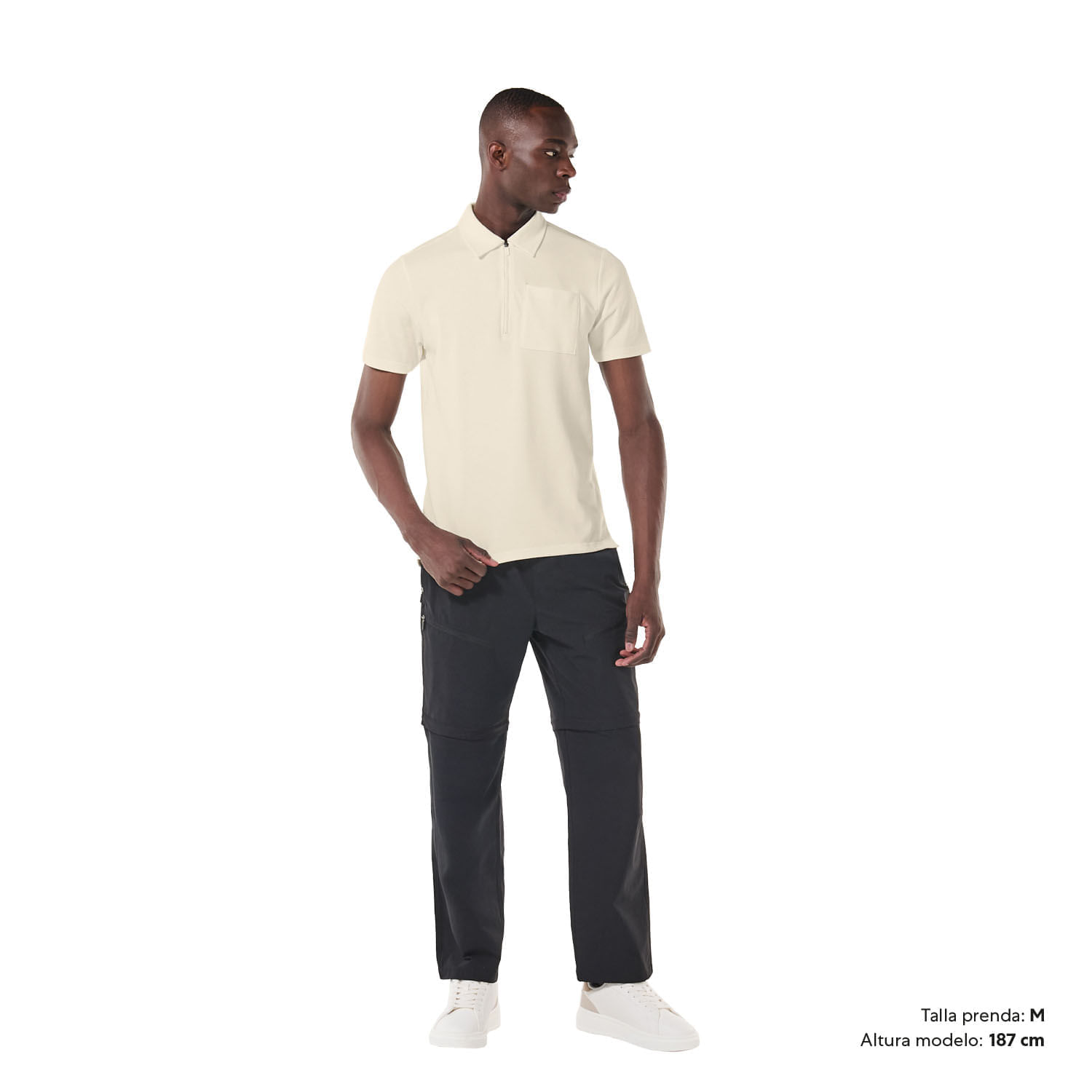 Camisa Tipo Polo Malayi Xxl Hombre Blanca