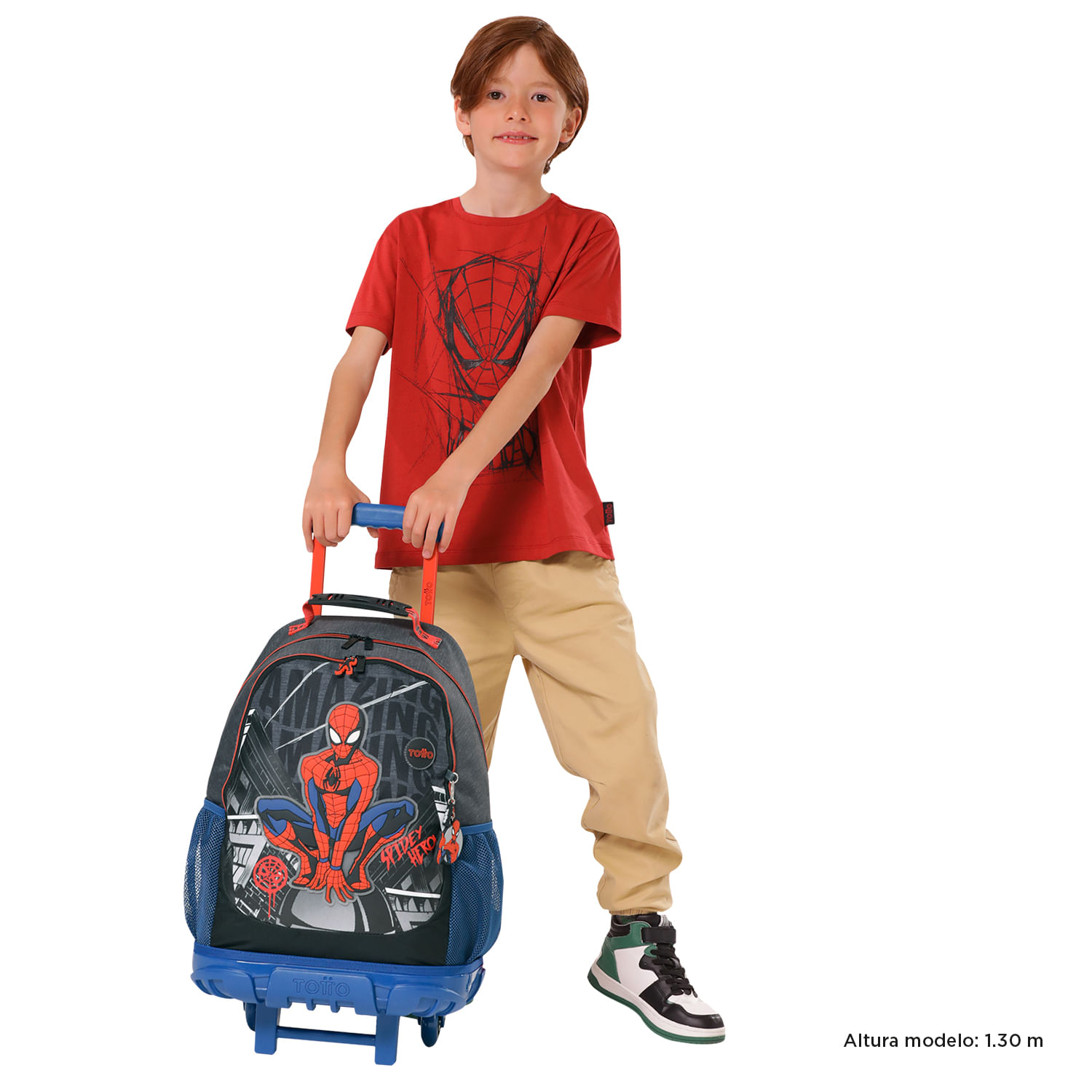 Morral para Niño Spiderman Amazing Grande Azul