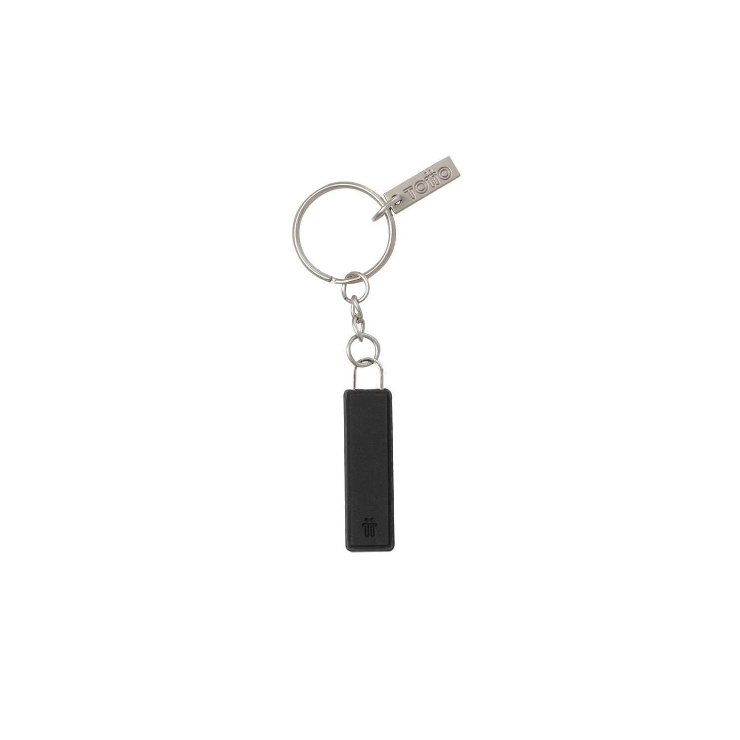 Llavero de Goma Abc color Negro