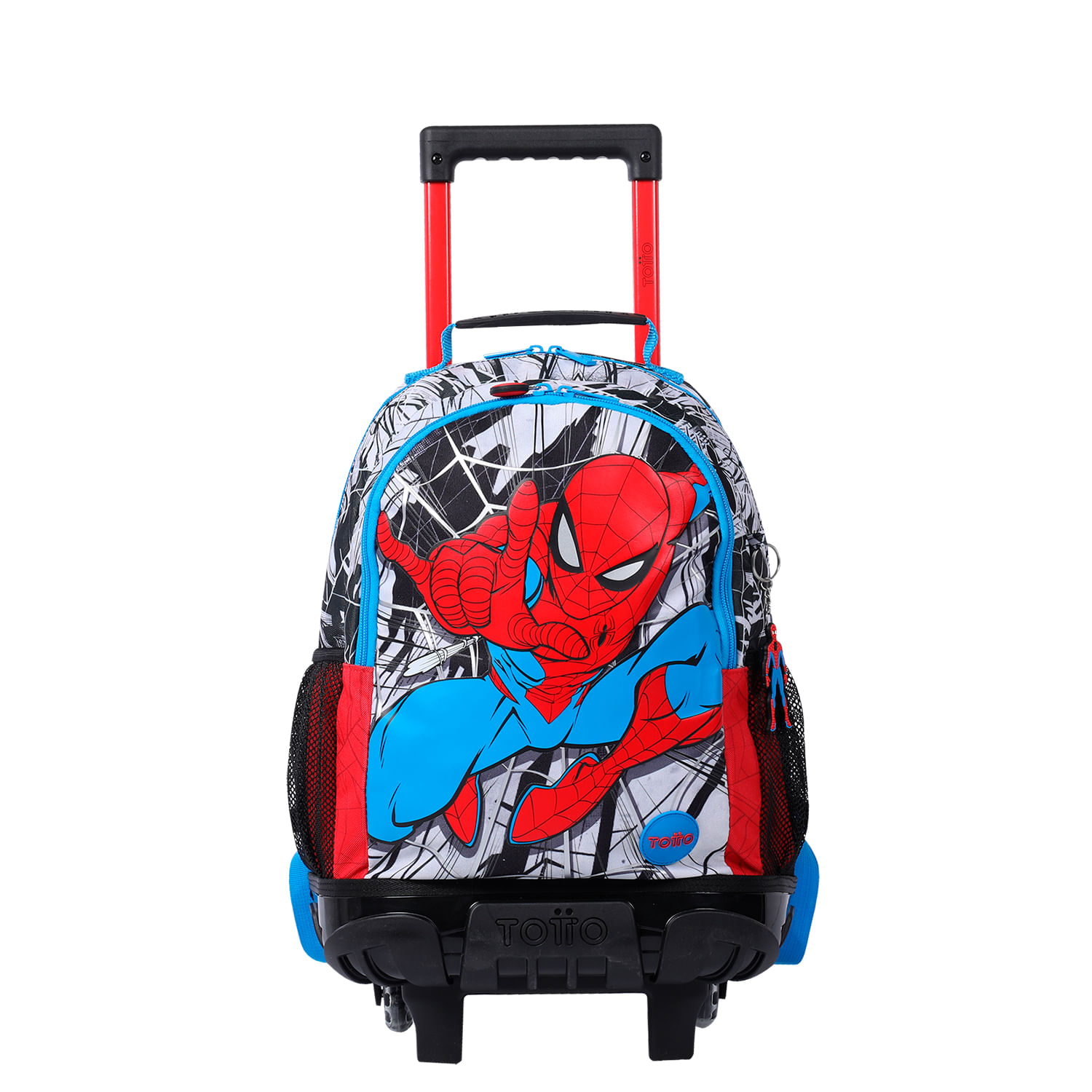 Morral con Ruedas para Niño Spiderman City Mediano Blanco