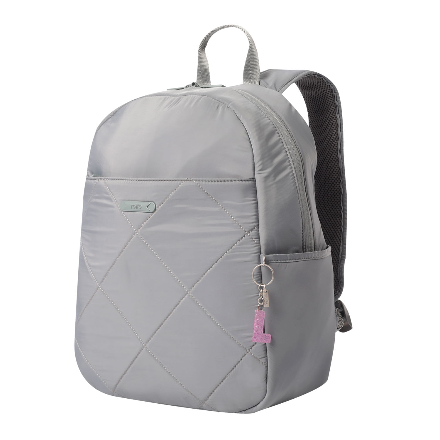 Llavero de Goma Abc color Morado
