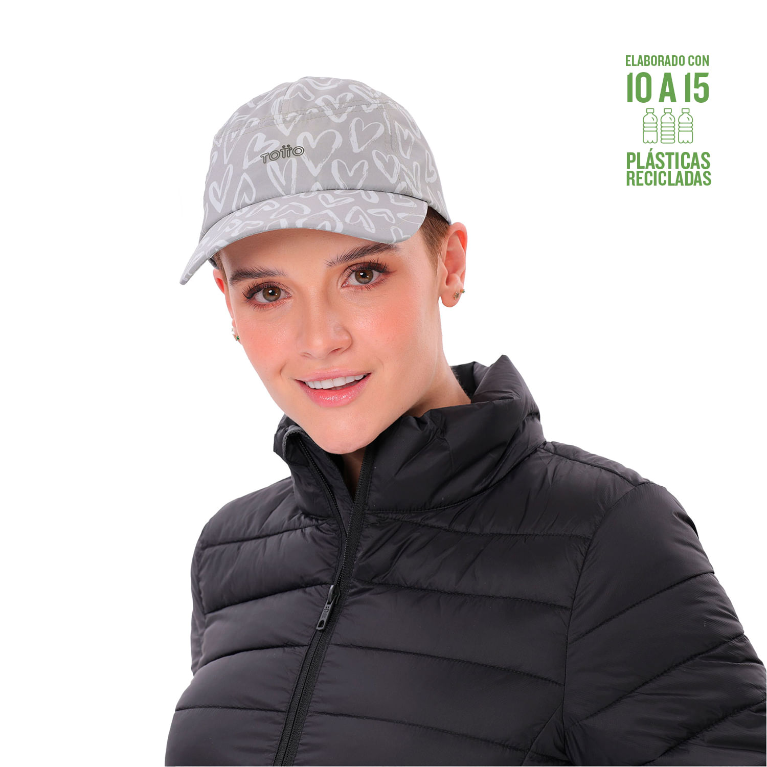 Gorra para Mujer Beisbolera Bonny Gris