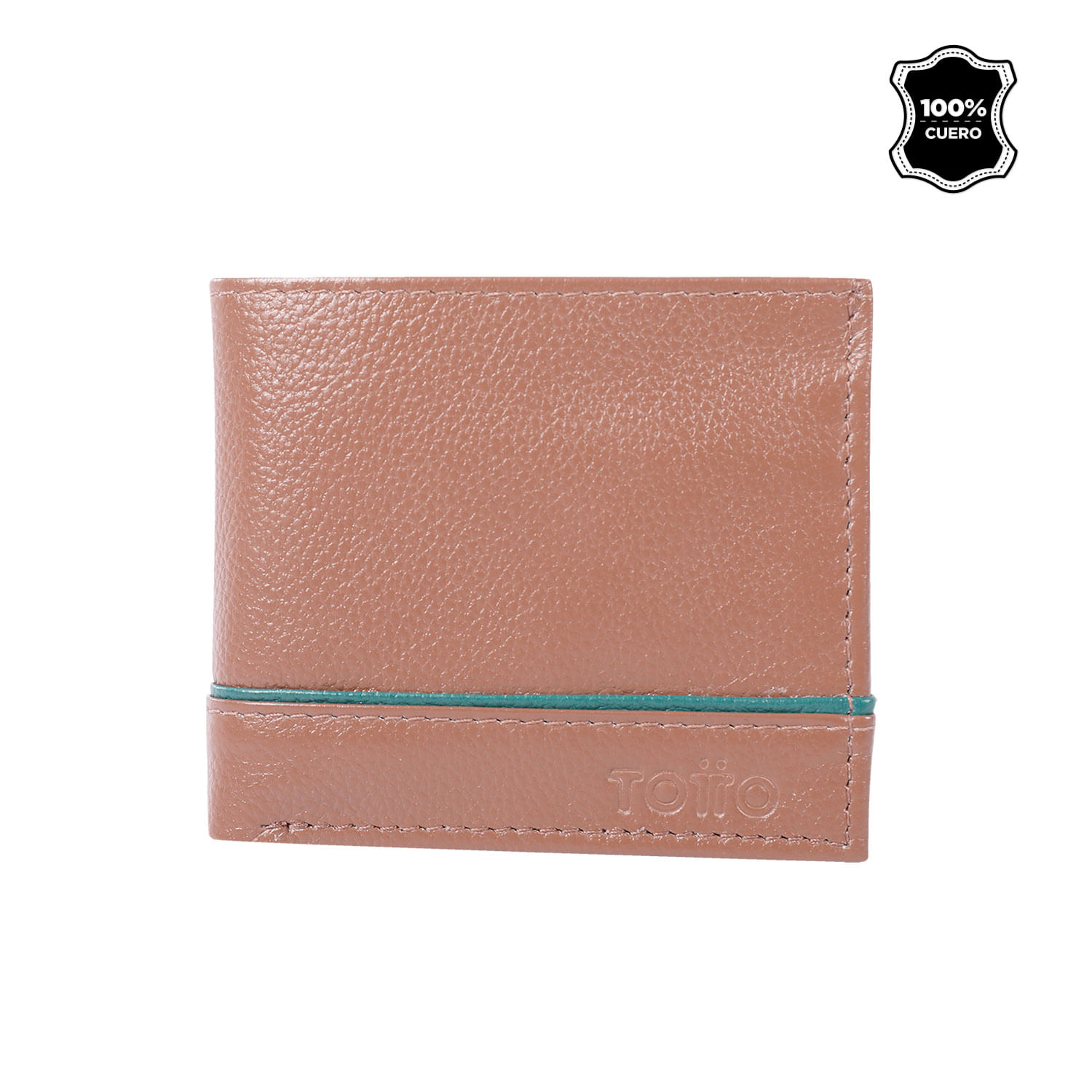 Billetera En Cuero Leder Con RFID Blocker Café Hombre