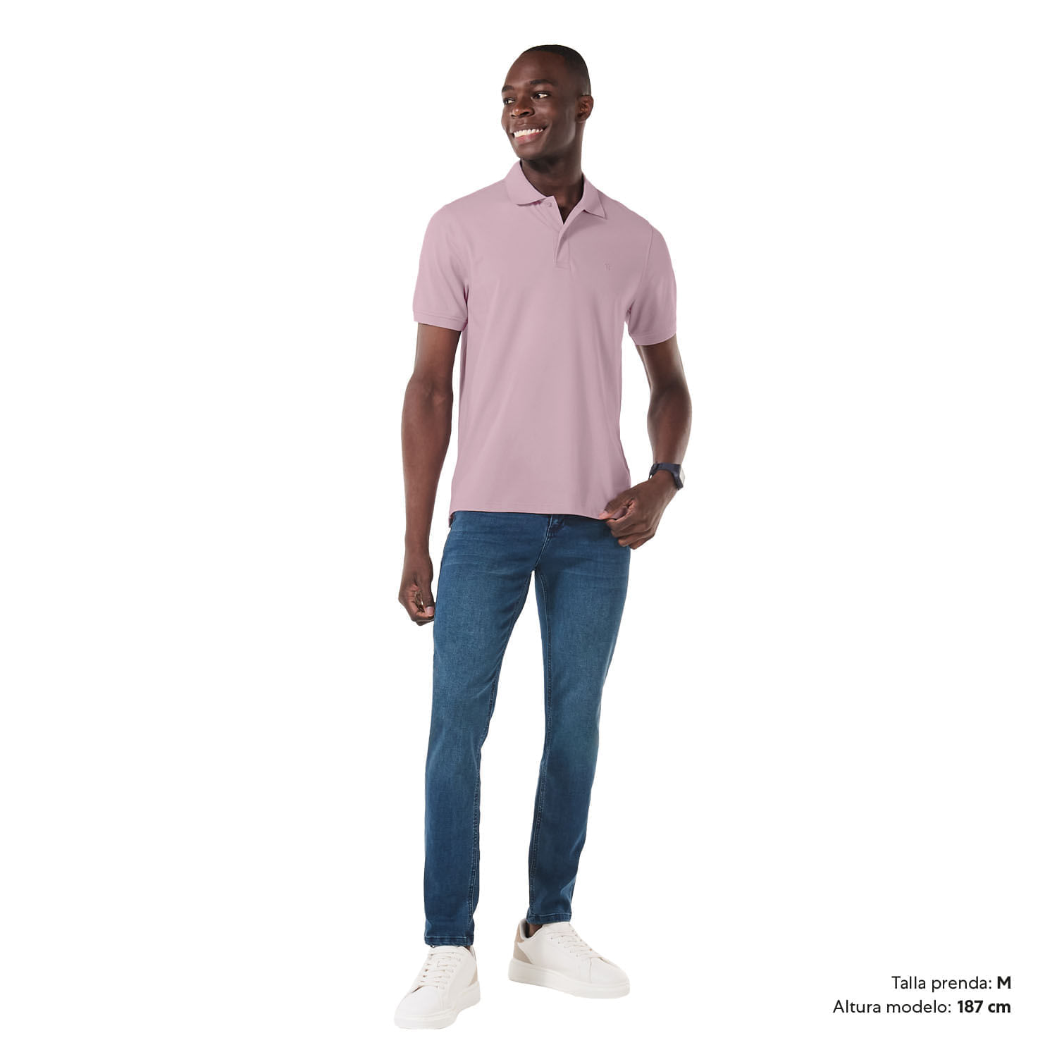 Camisa Tipo Polo Mason Xxl Hombre Rosada