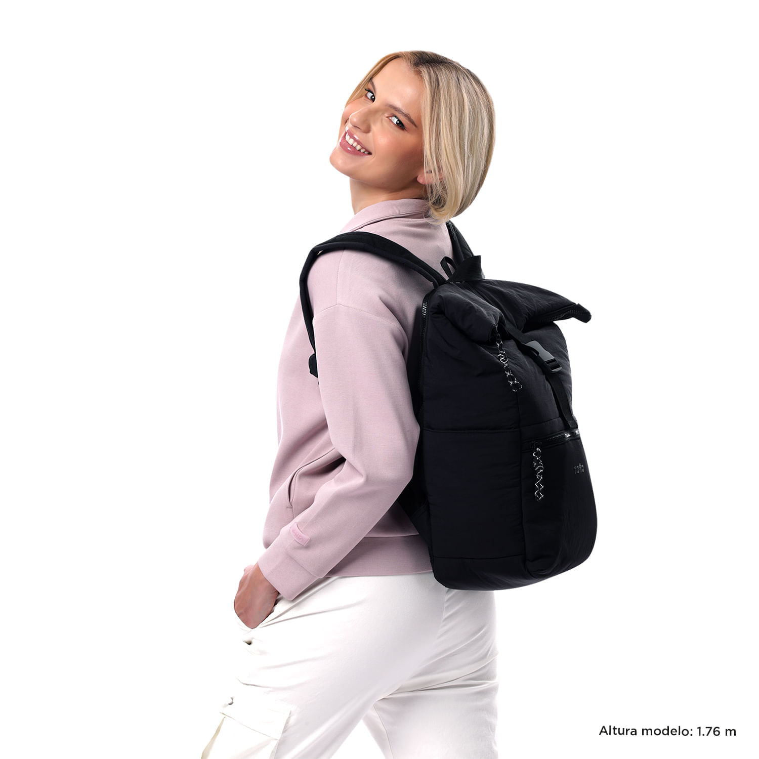 Morral Universitario Escandinavia Porta PC 14" Negro Mujer