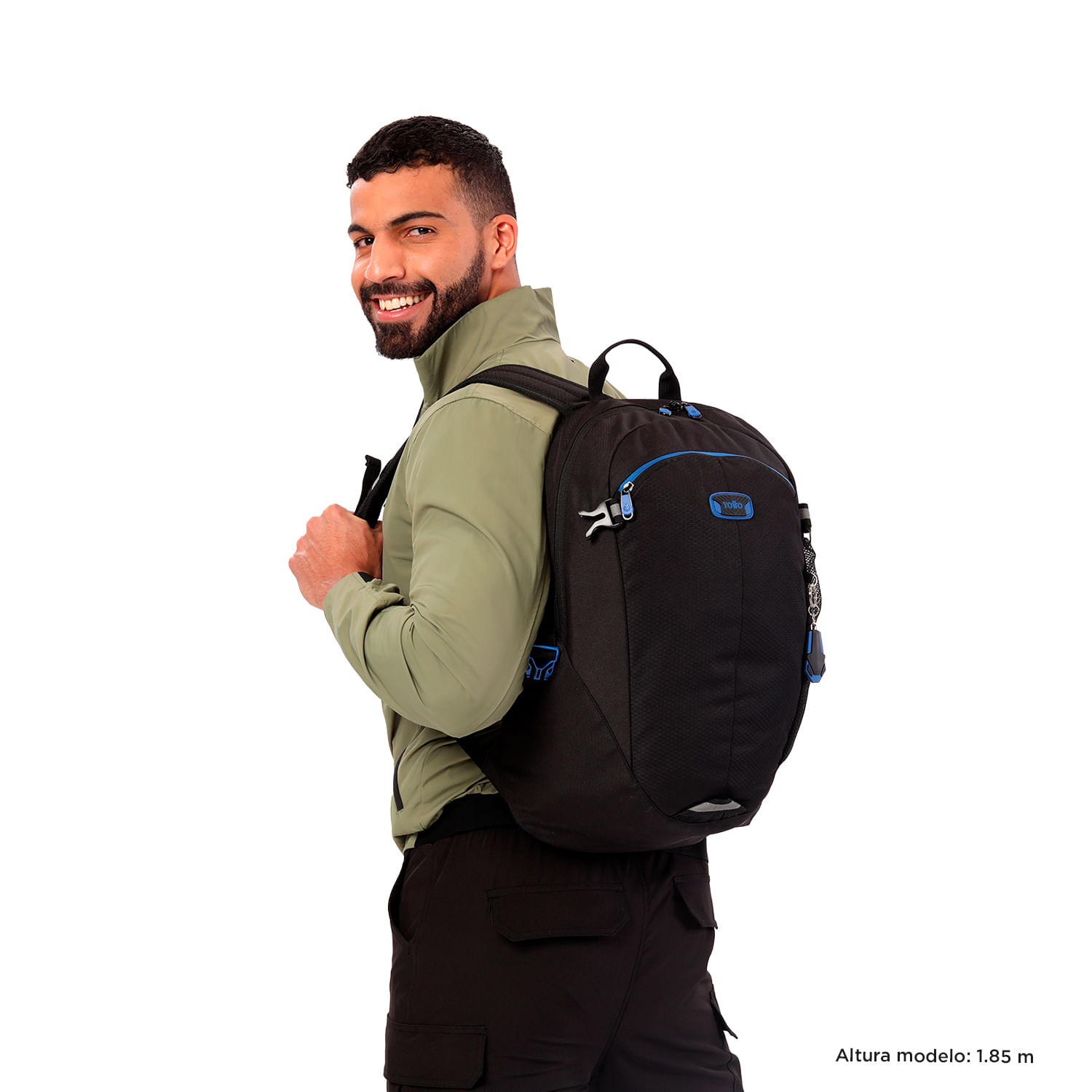 Morral deportivo Hombre Deportto Porta PC 14" Negro