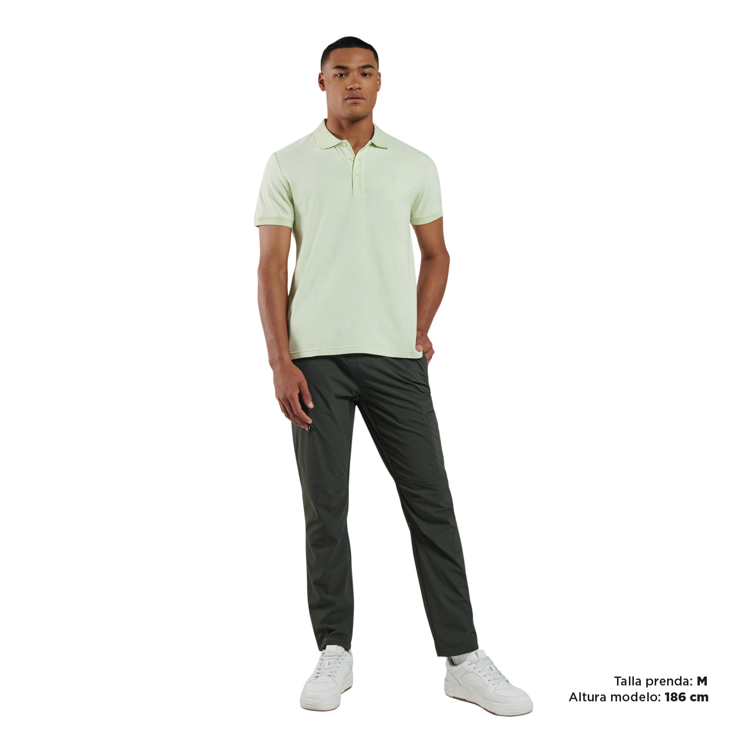 Camiseta Polo Verde Hombre Youngpolo