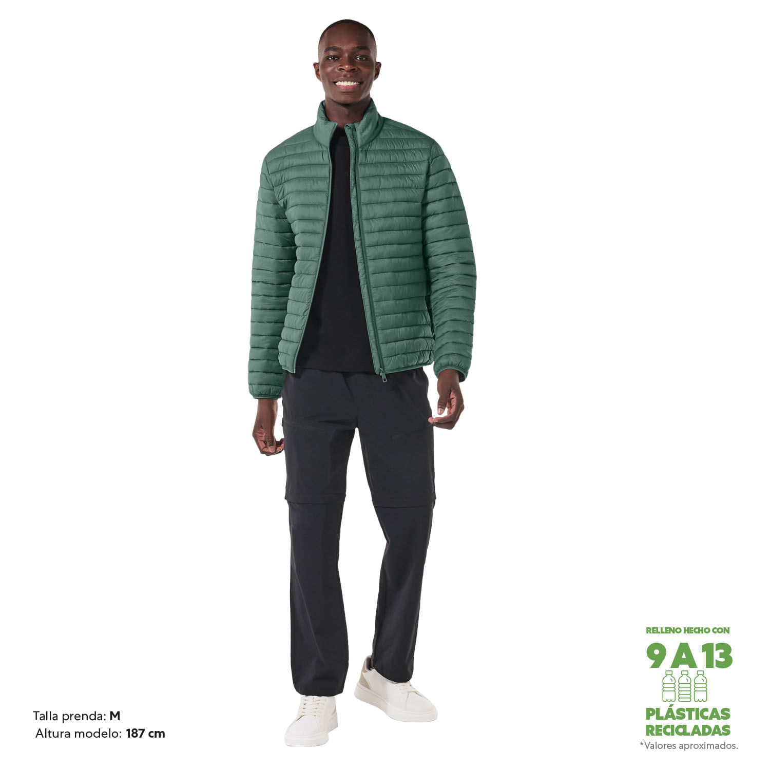 Chaqueta para Hombre Acolchada Termolight Xxl Verde