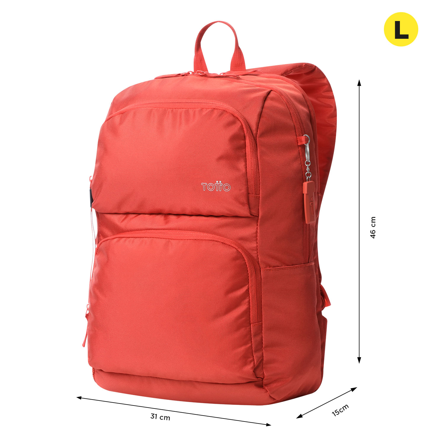 Bolso Universitario Cloud Rojo