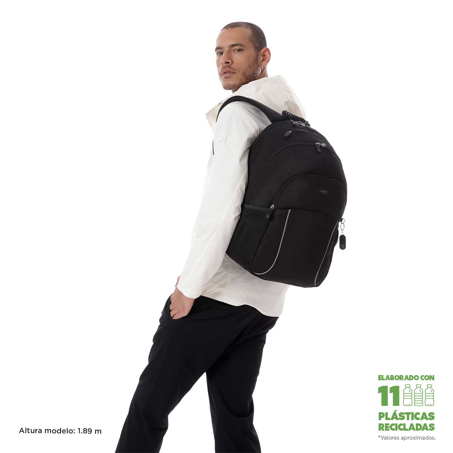 Morral Porta PC 15.4" Cambri 2.0 Negro Unisex