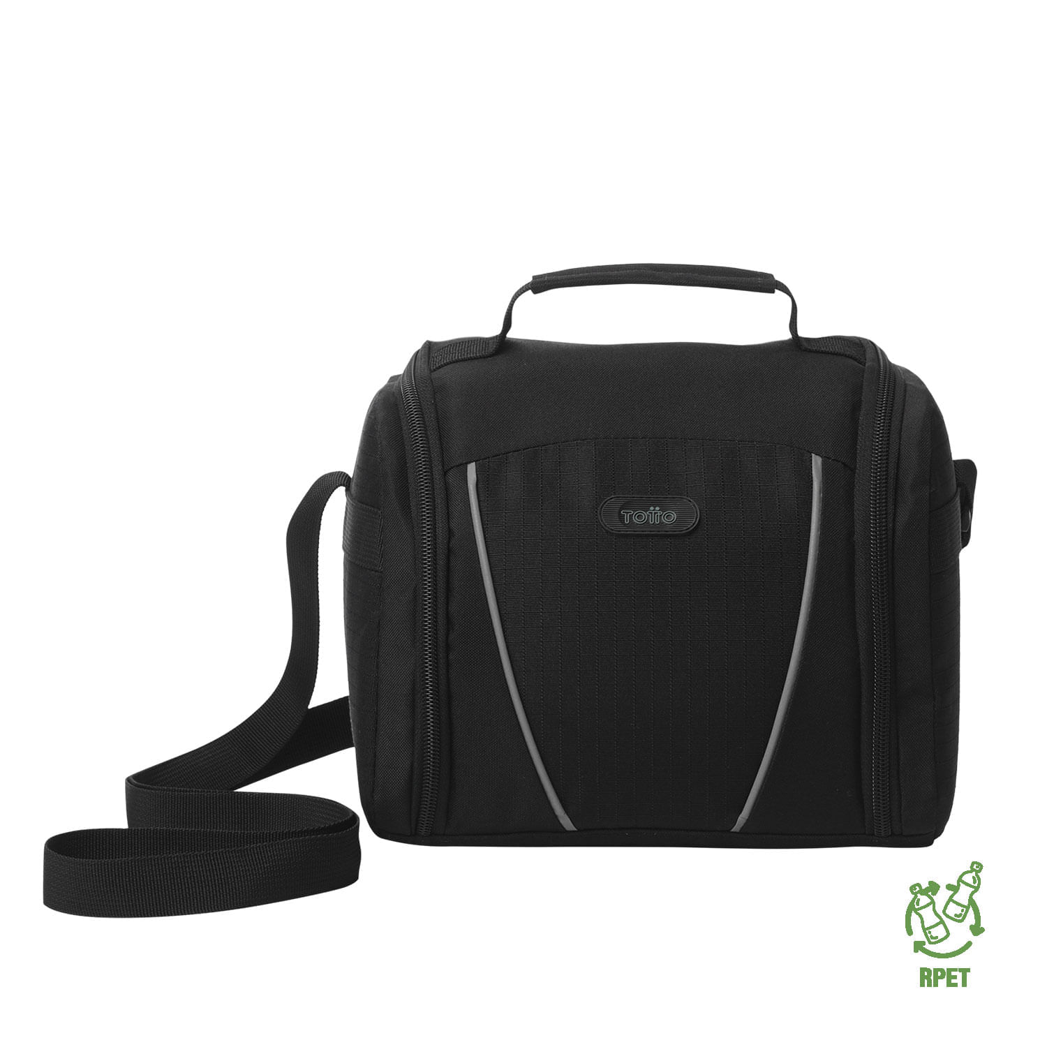 Lonchera Térmica Devry 2.0 Negra con Recipiente Plástico