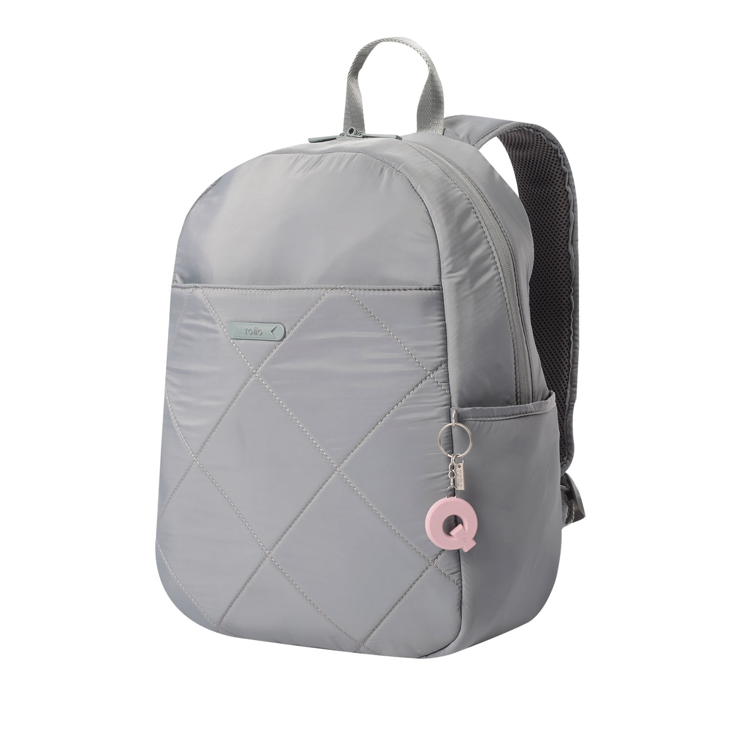 Llavero de Goma Abc color Rosado