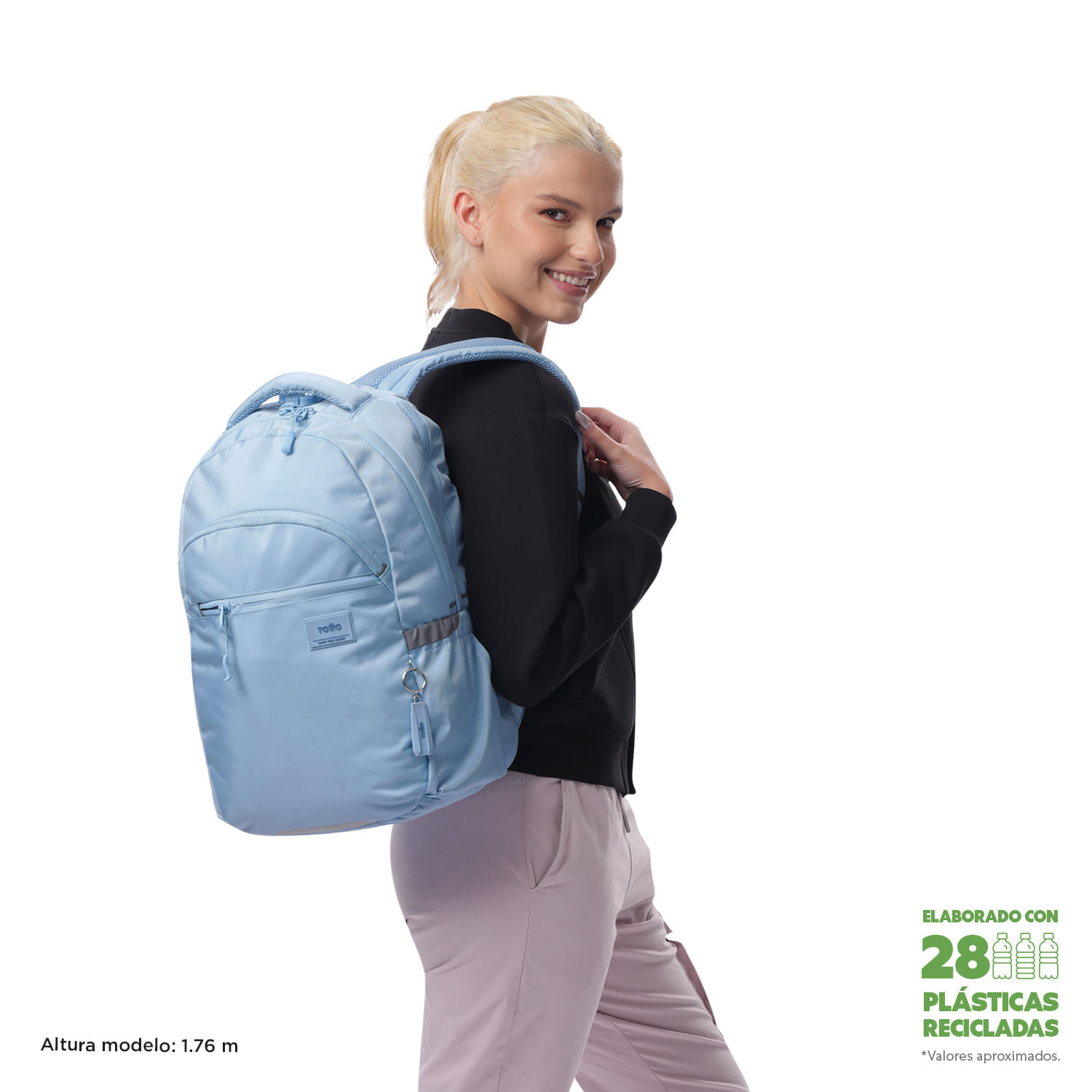 Morral Porta PC 15.4" Indo Azul Mujer