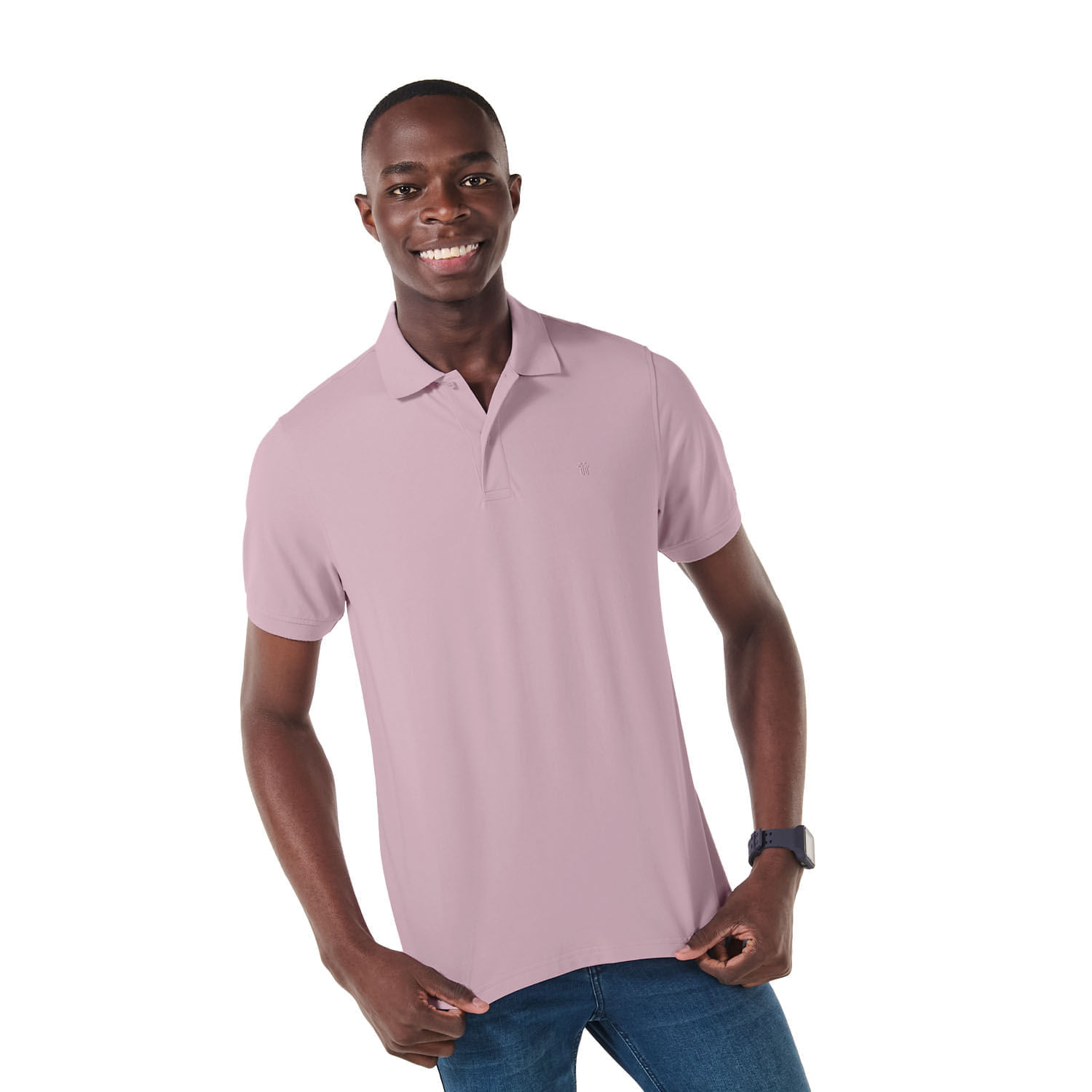 Camisa Tipo Polo Mason Xxl Hombre Rosada