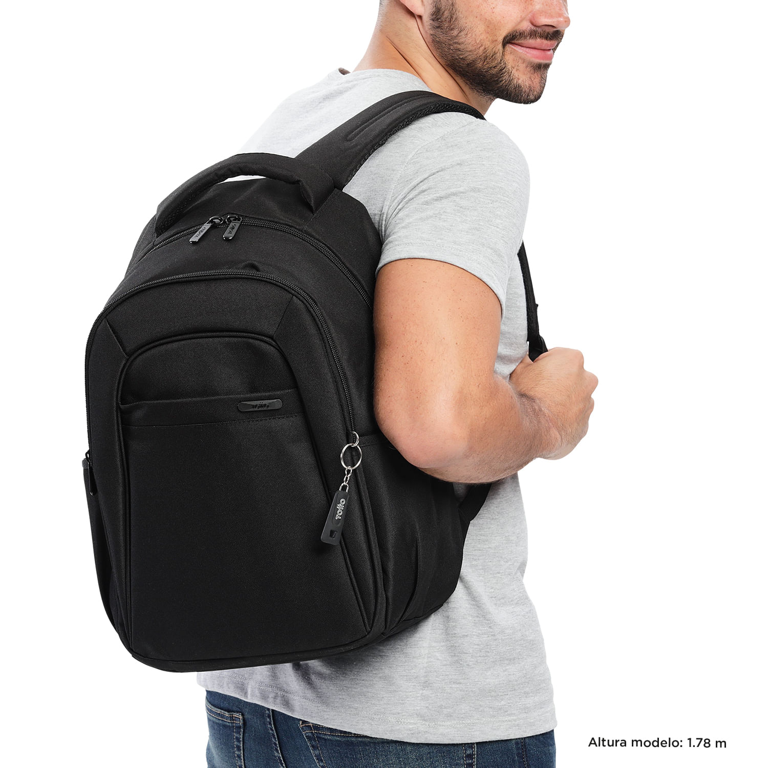 Morral Ejecutivo Porta PC 14" Wivetto Negro Hombre