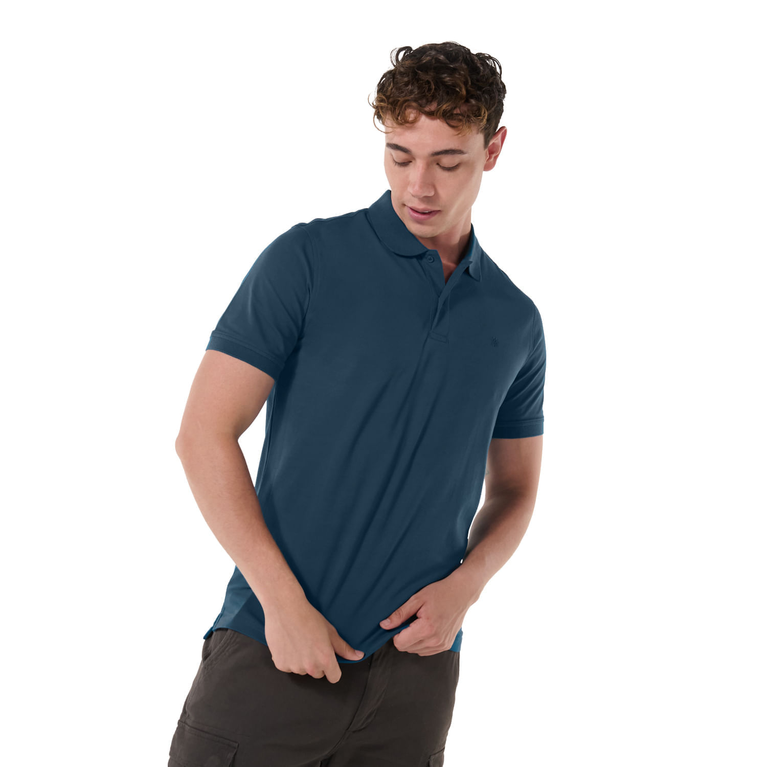 Camisa Tipo Polo Mason Xxl Hombre Azul