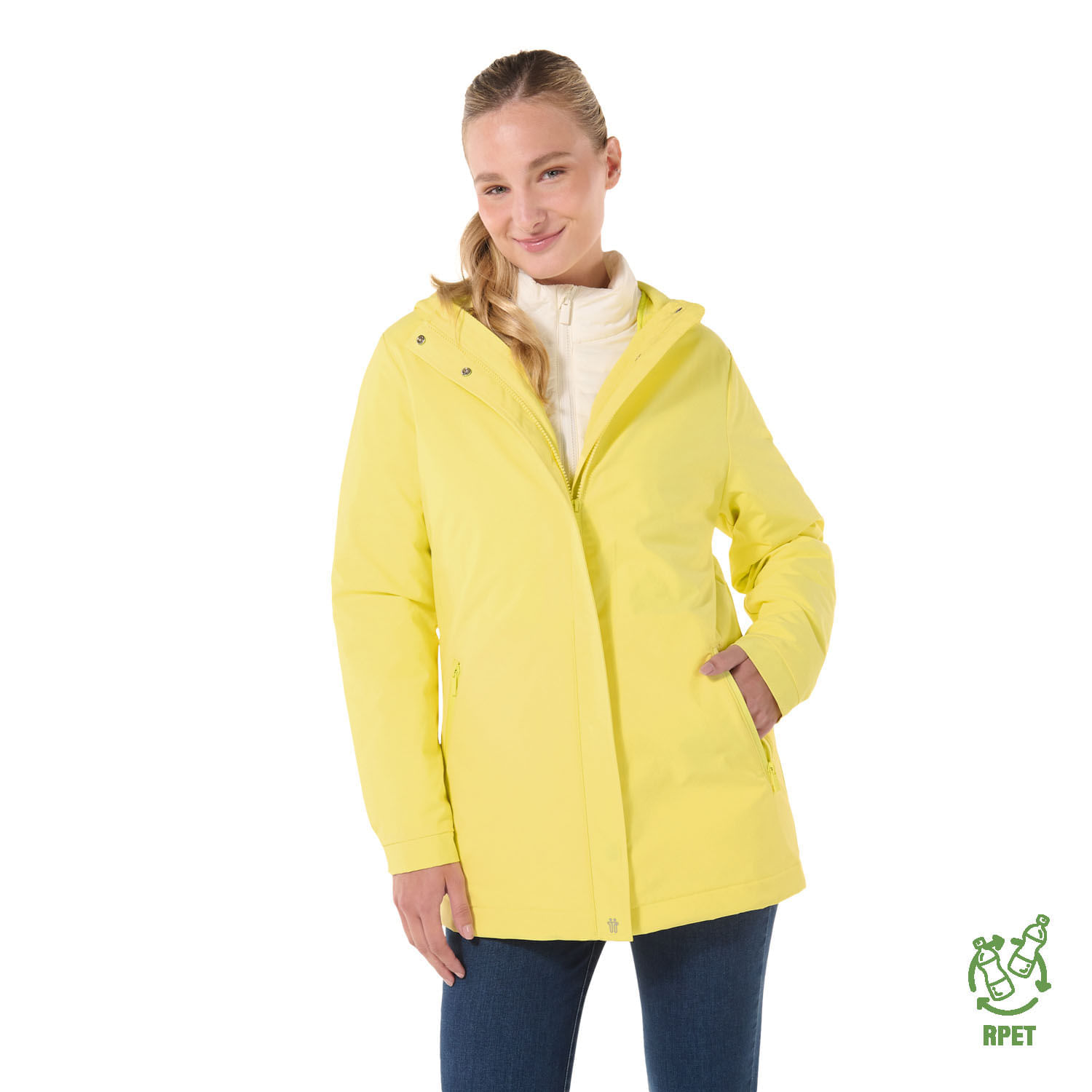 Chaqueta para Mujer Acolchada Nissi 3 En 1 Xl Amarilla
