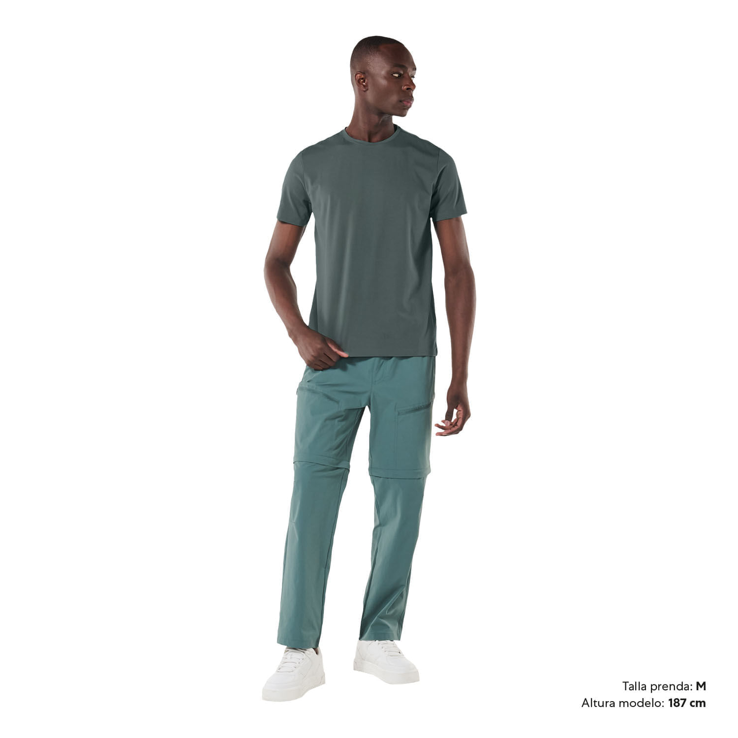 Camiseta Cuello Redondo para Hombre Manne Verde Xxl