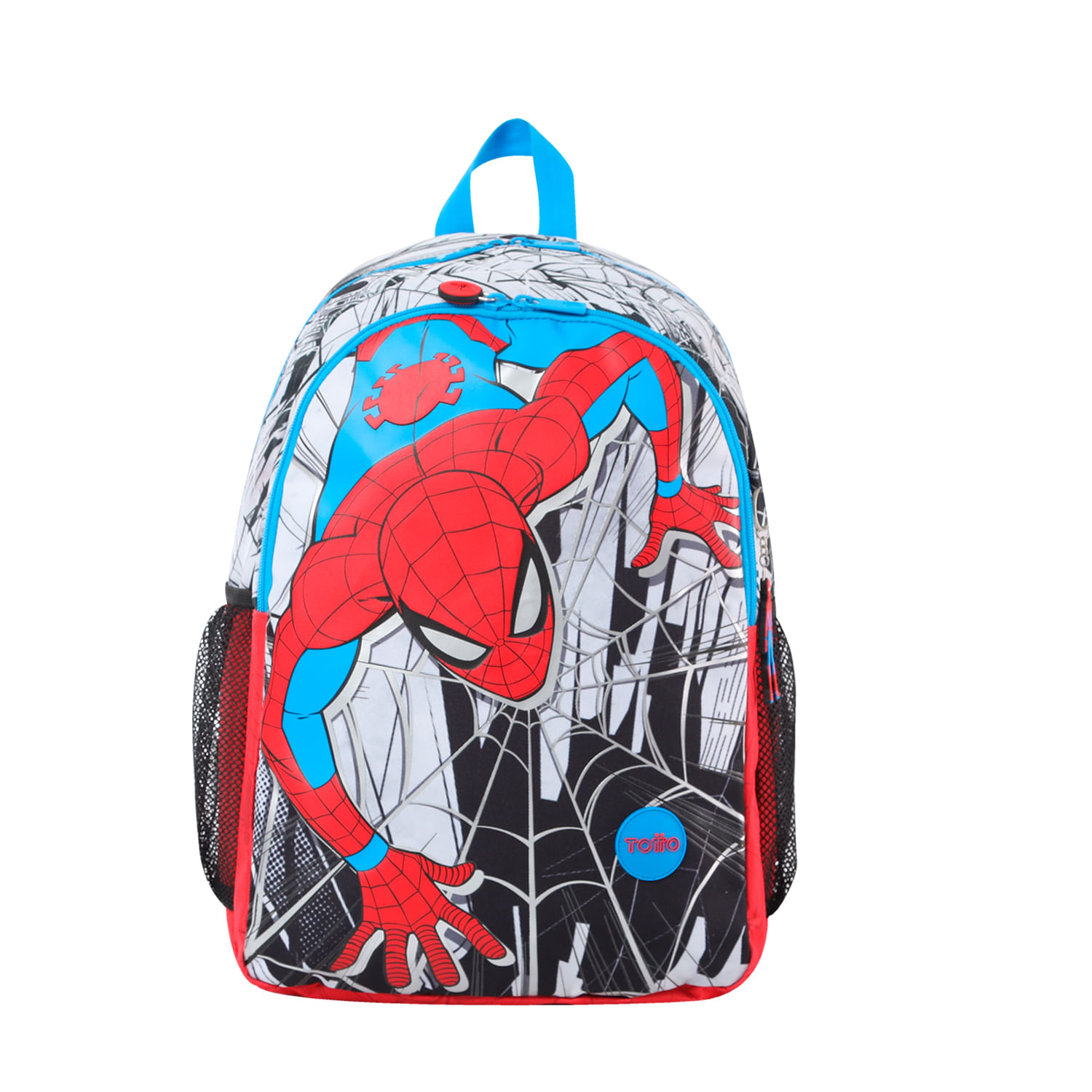 Morral para Niño Spiderman City Grande Blanco