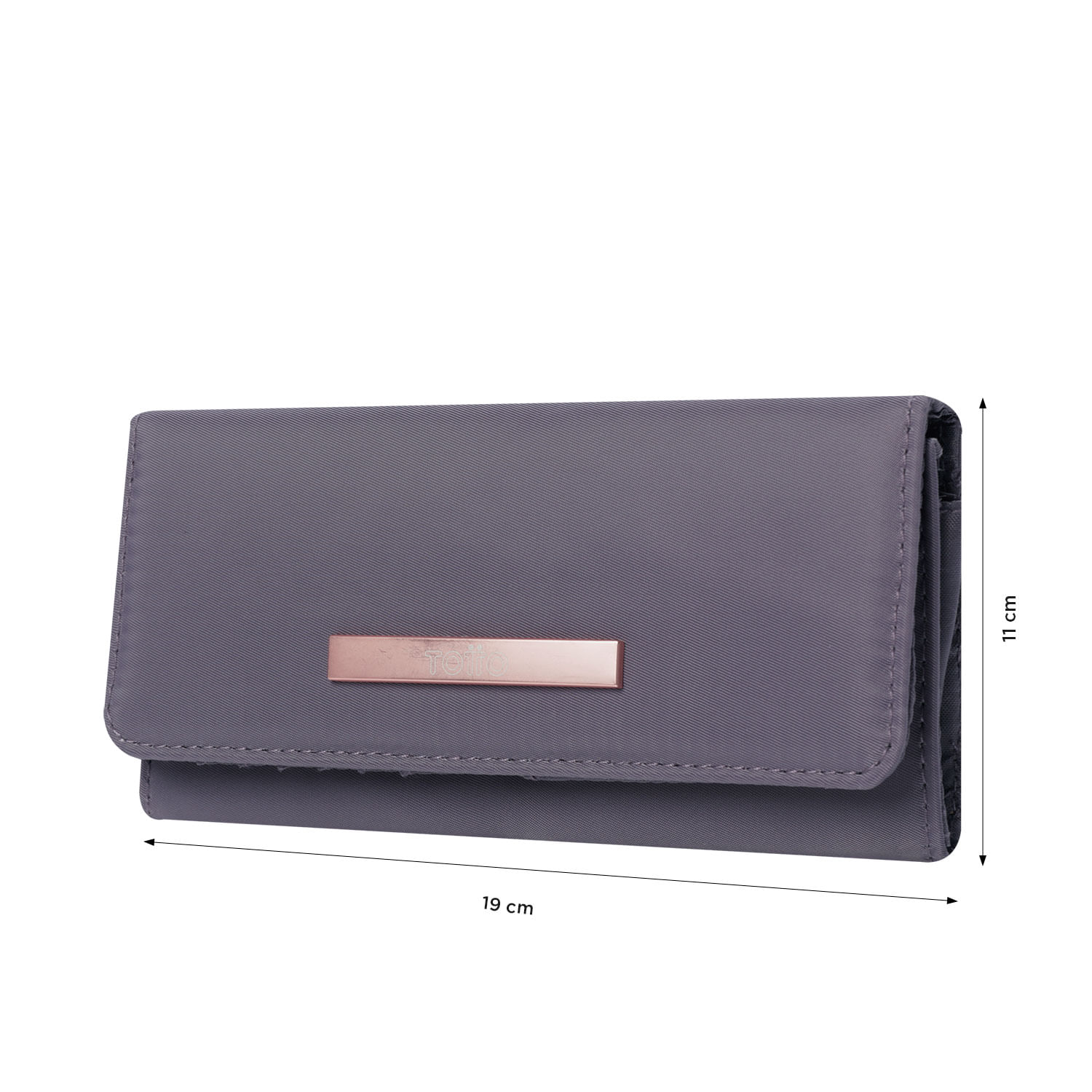 Billetera Adelaide 2 Con RFID Blocker Morada Mujer
