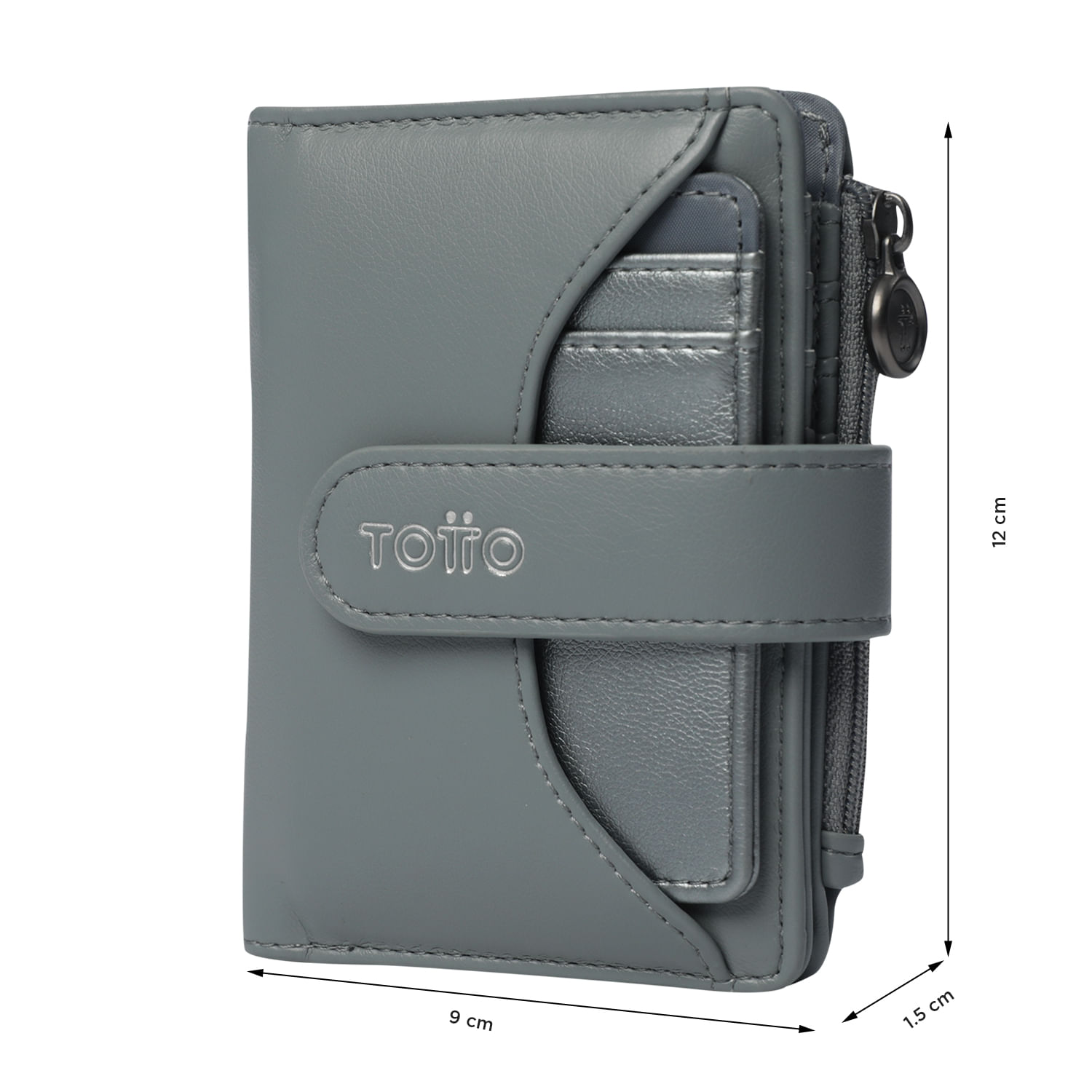 Billetera Style Dull con RFID Blocker Gris Mujer