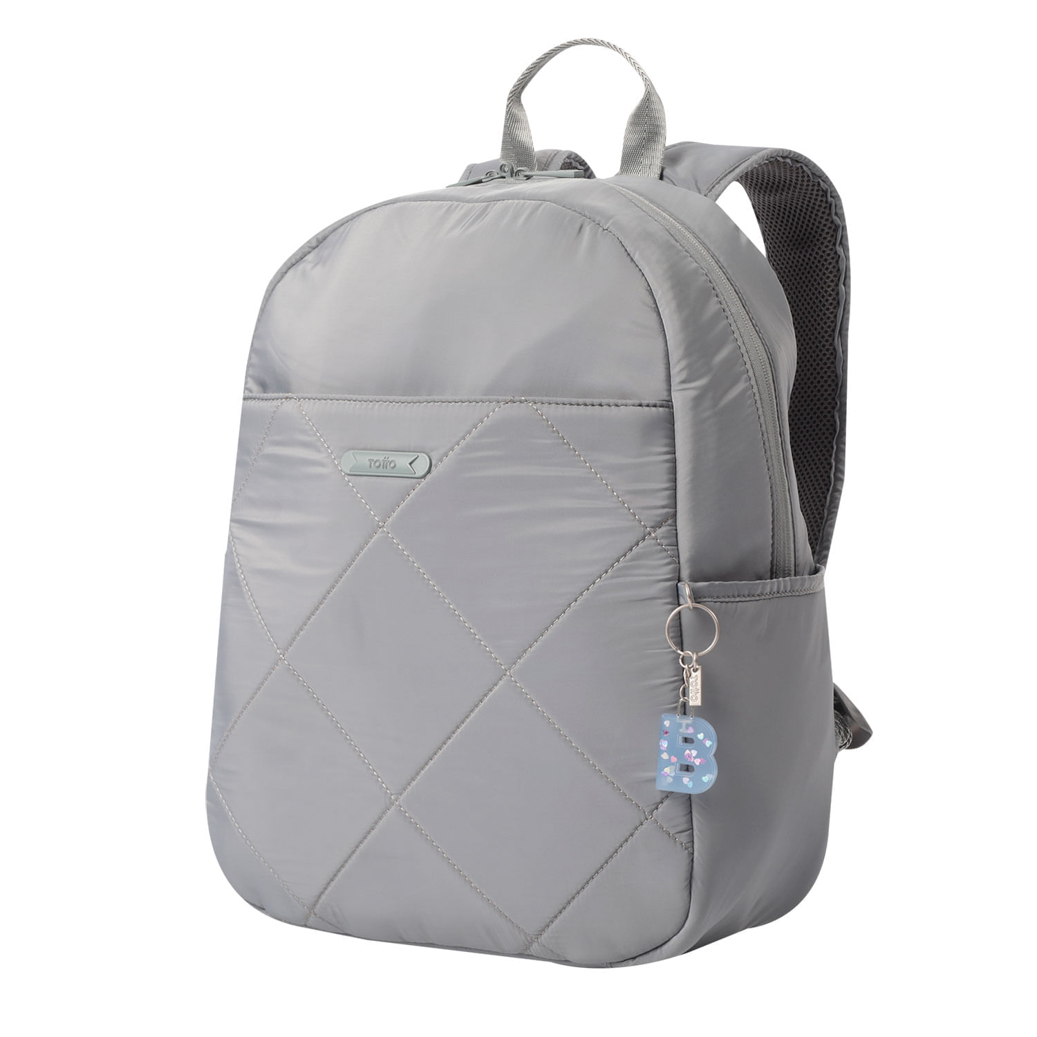 Llavero de Goma Abc color Blanco