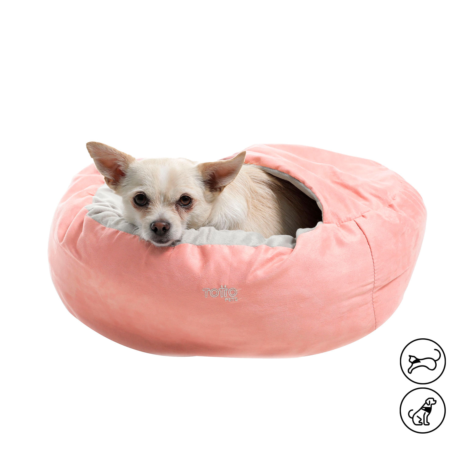 Cama para mascota Alpha Xs Rosada