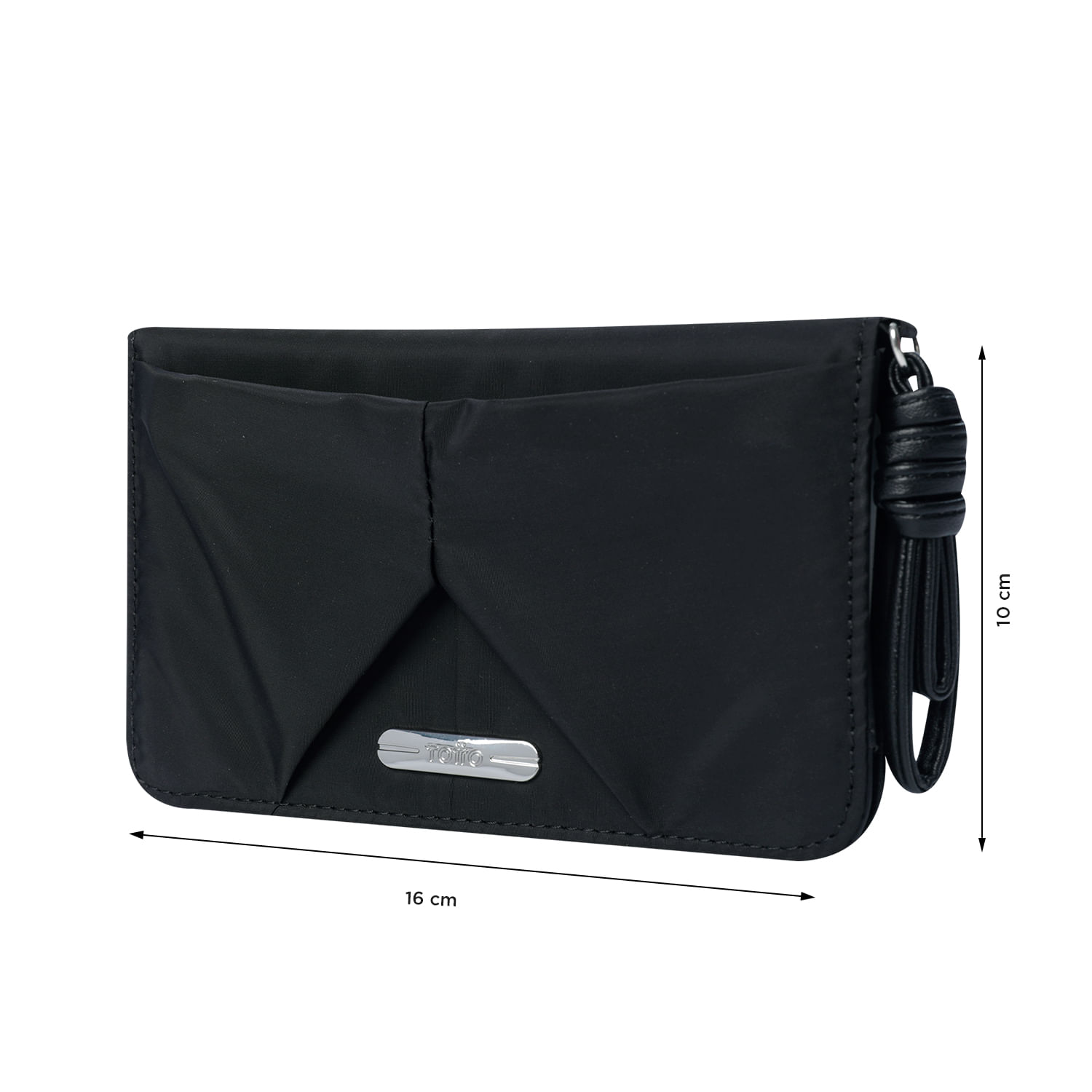 Billetera Talic Con RFID Blocker Negra Mujer
