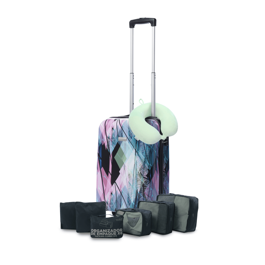 Set de viaje Maleta de mano 360 Stampy 2.0, Organizador Y Almohada